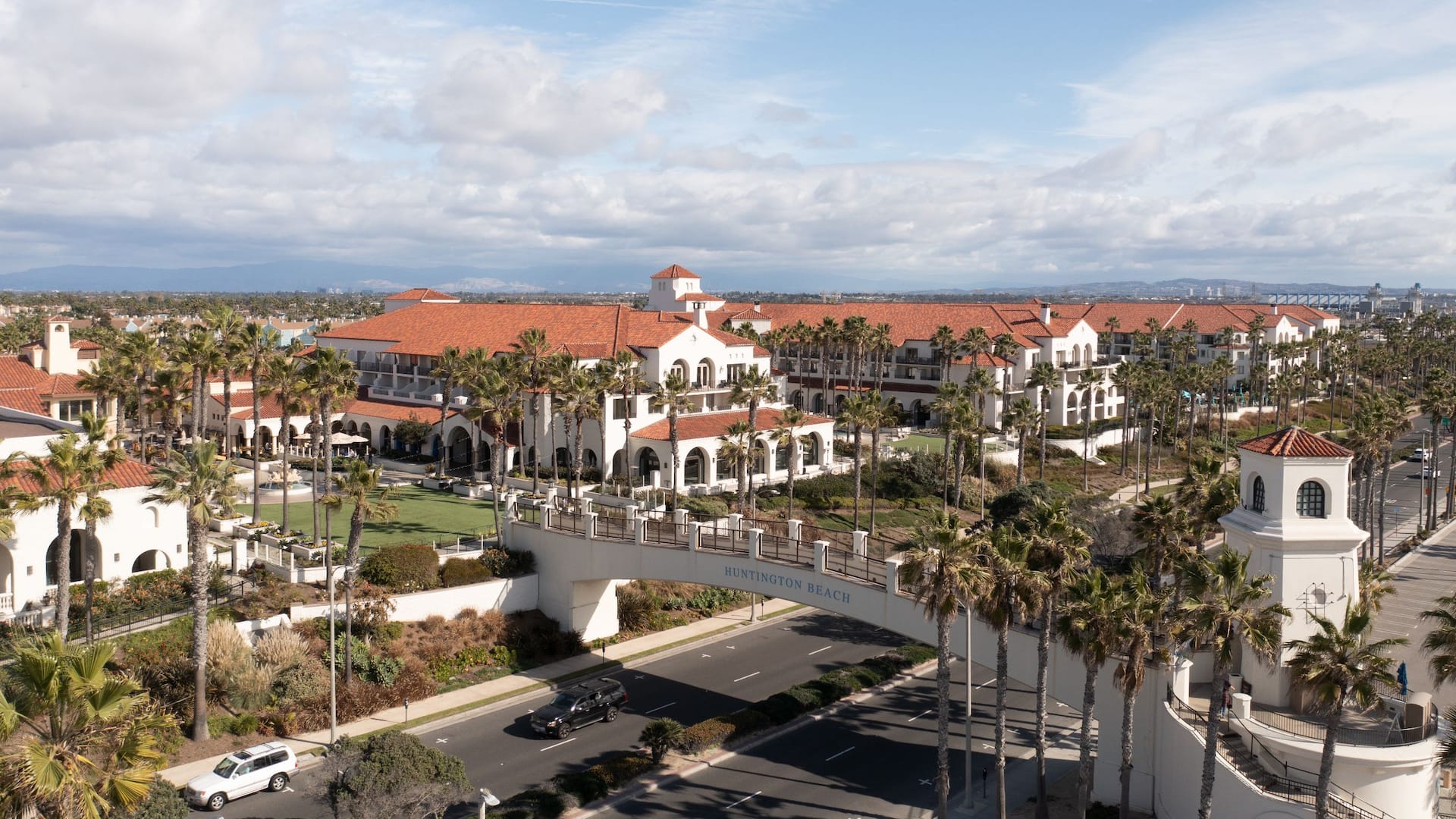 Hyatt Regency Huntington Beach Resort and Spa Bridge Courtyard View