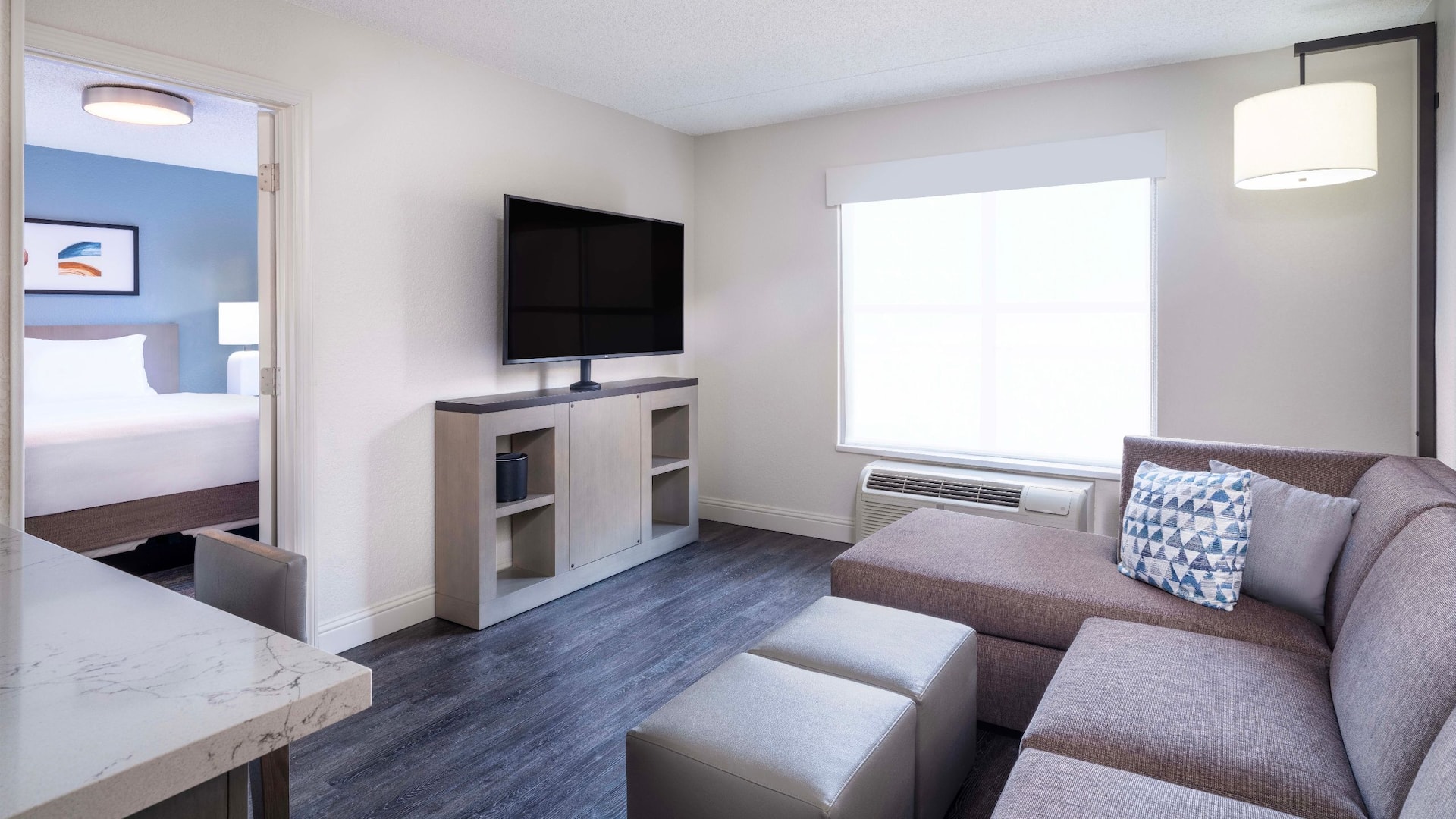 3 of 4 Hyatt House Colorado Springs Airport Suite Living Room Couch