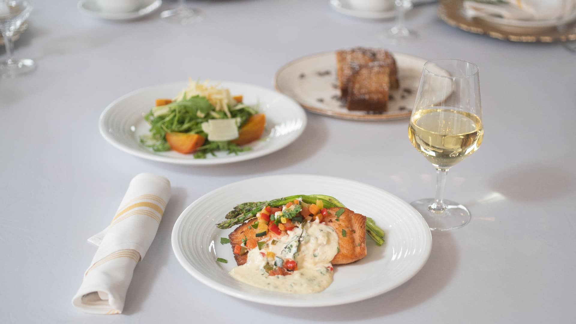 The Forester a Hyatt Place Hotel Plated Lunch Salmon