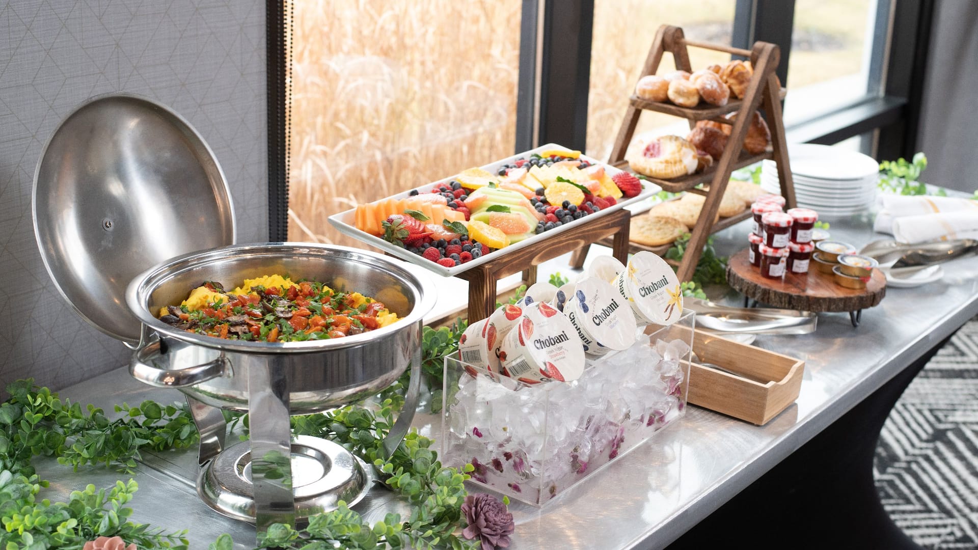 The Forester a Hyatt Place Hotel Banquet Buffet Breakfast Spread