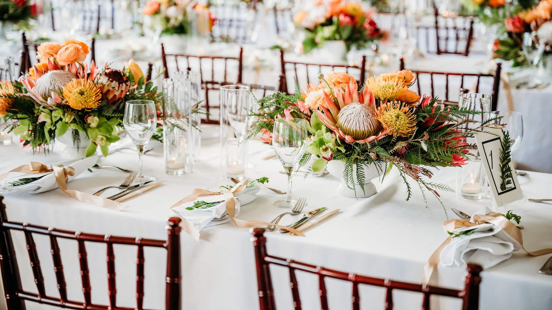 Grand Hyatt Kauai Resort & Spa Event Table Close-up View