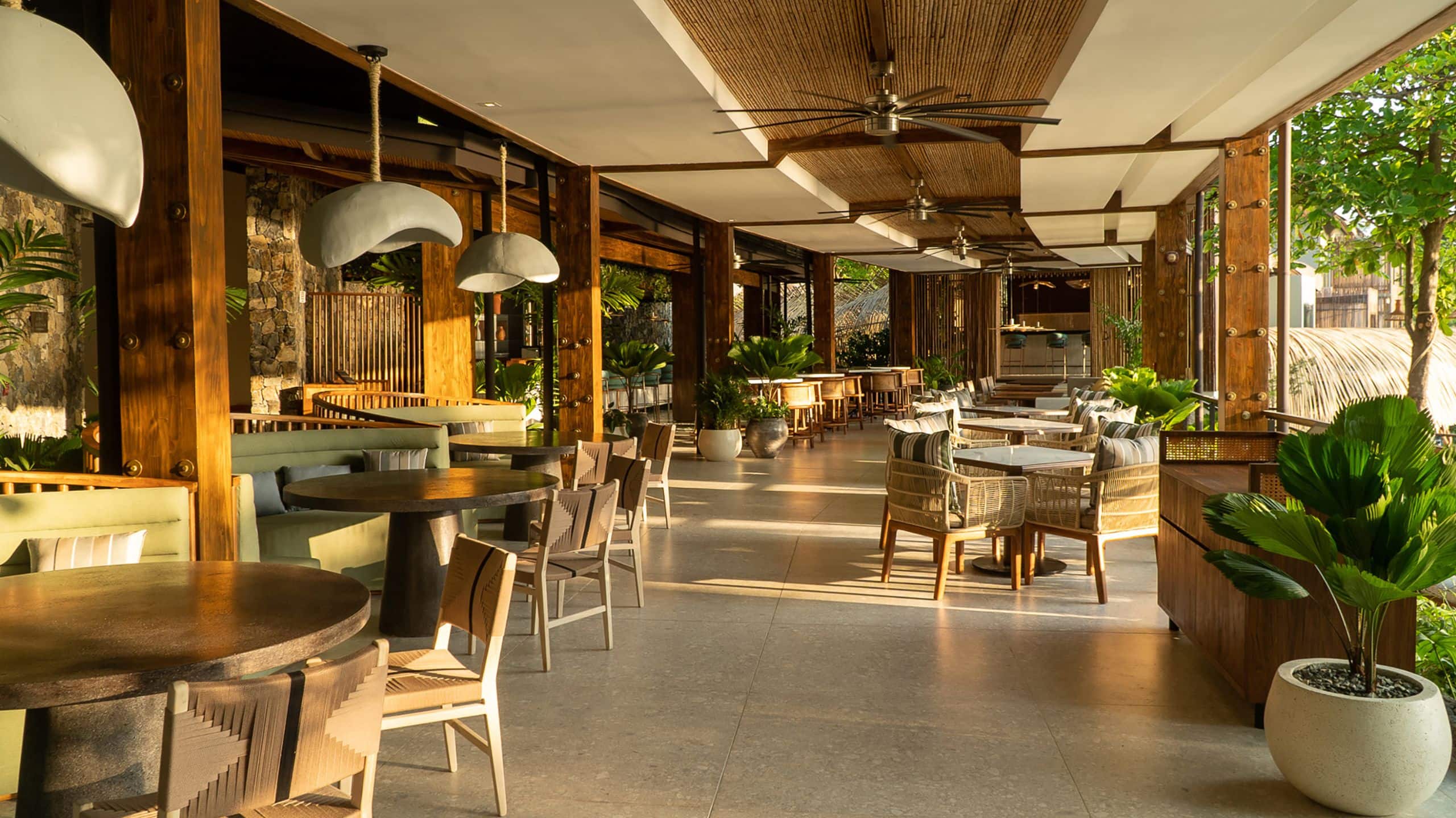 Andaz Costa Rica Resort at Peninsula Papagayo Ostra Restaurant Interior Dining Tables