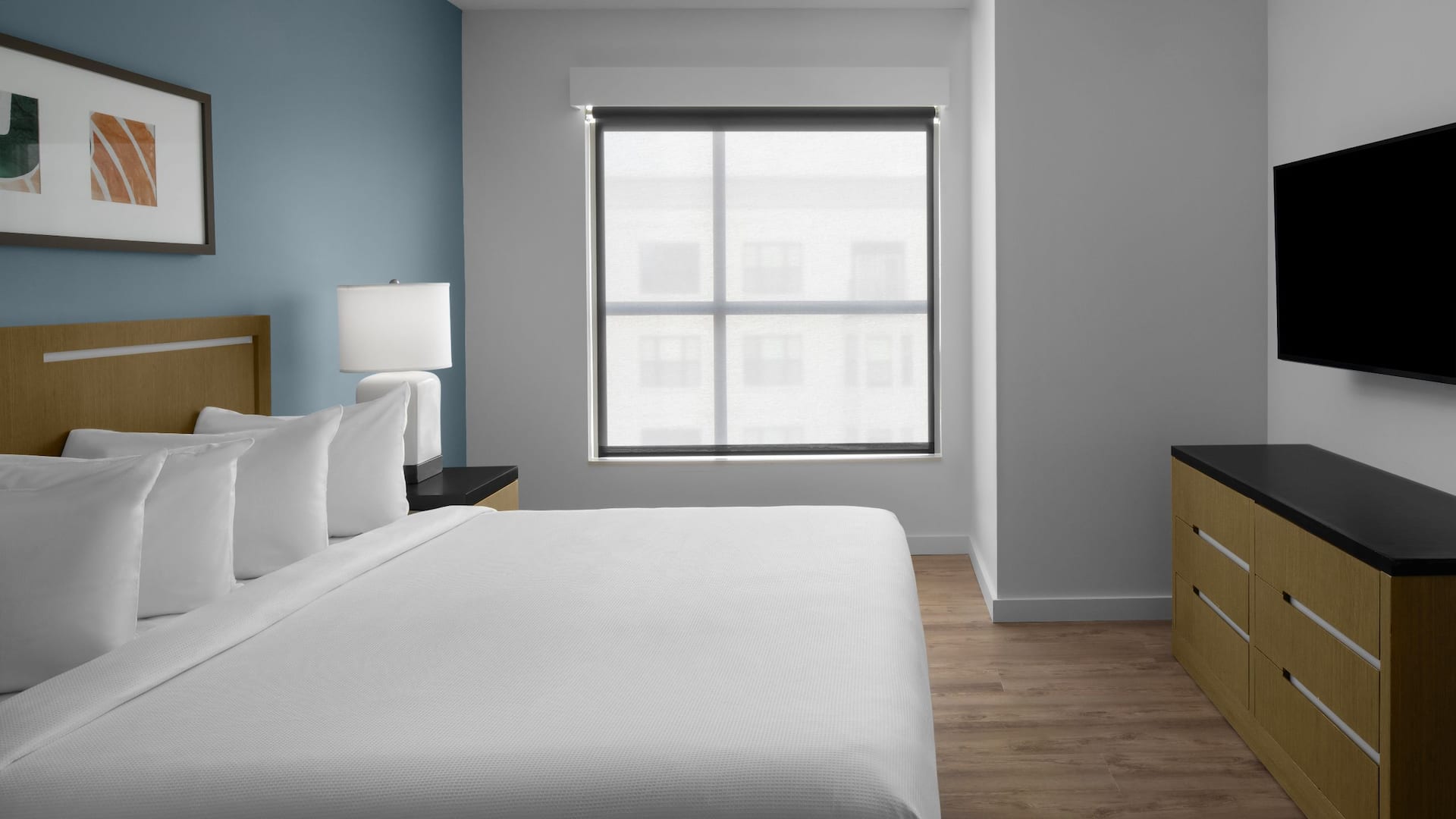 2 of 3 Hyatt House Raleigh North Hills Accessible Two Bedrooom Trio Suite King Bedroom