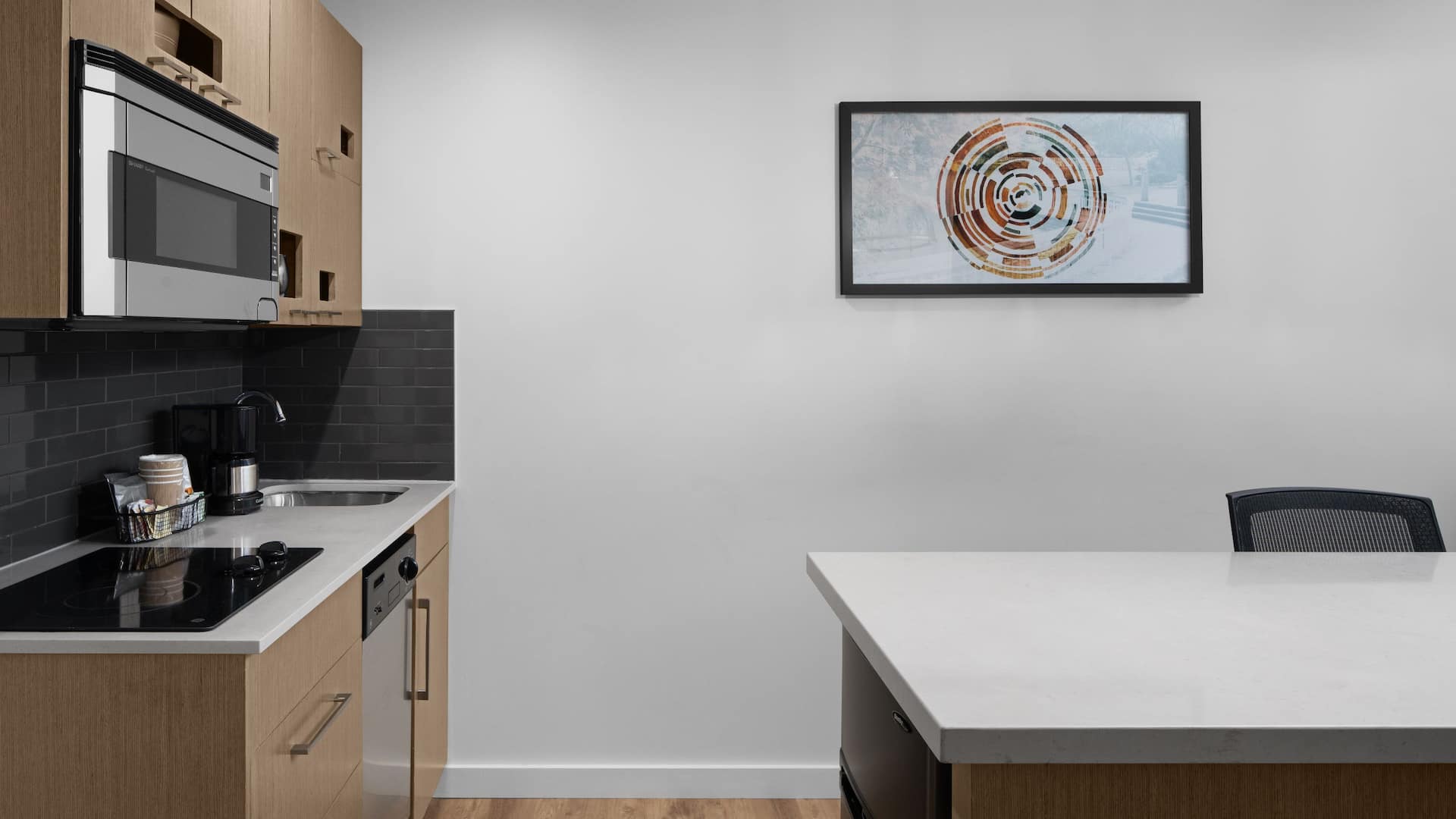 6 of 7 Hyatt House Raleigh North Hills King Suite Kitchen