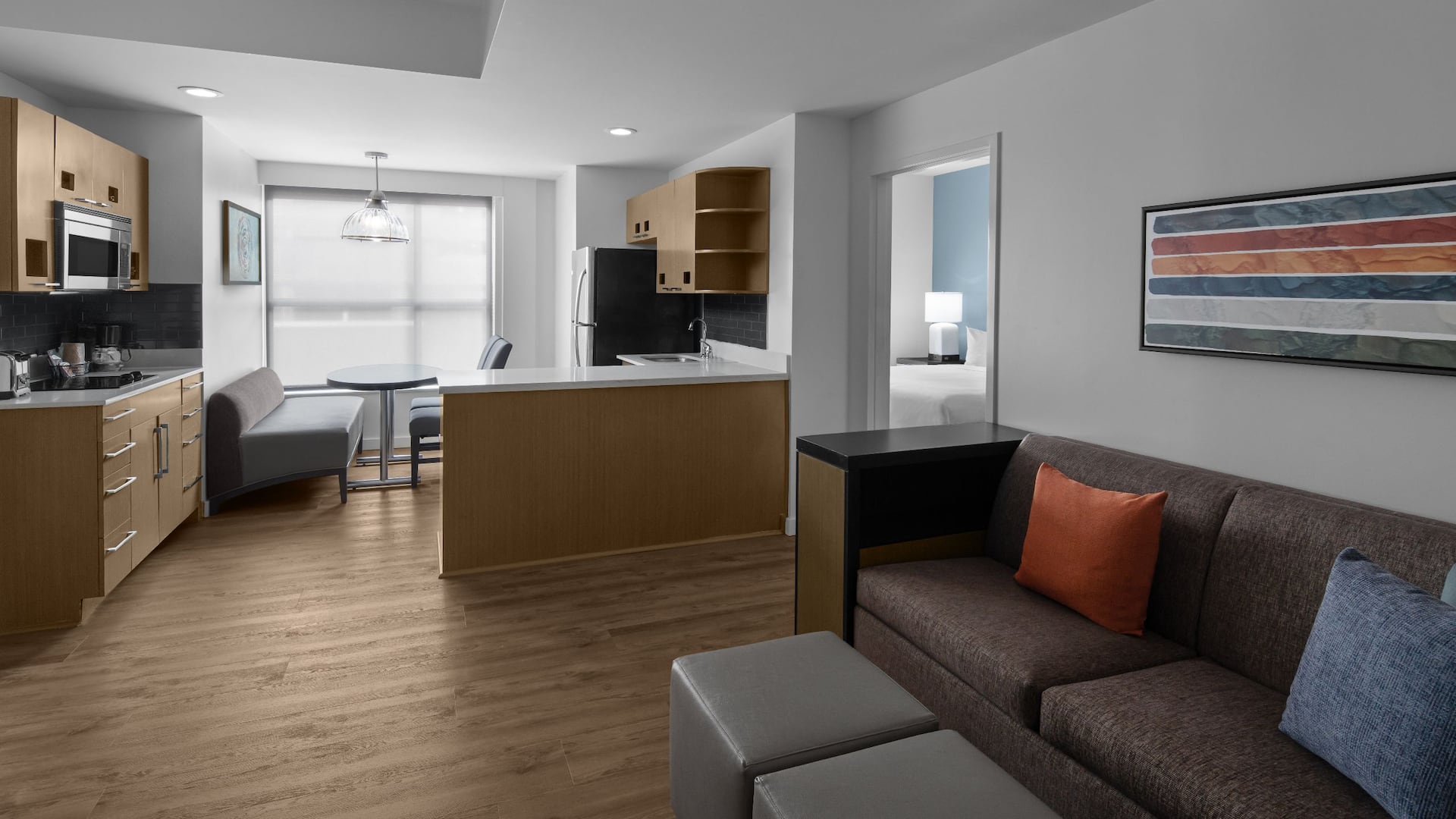 Hyatt House Raleigh North Hills Two Bedroom King Suite Living Room