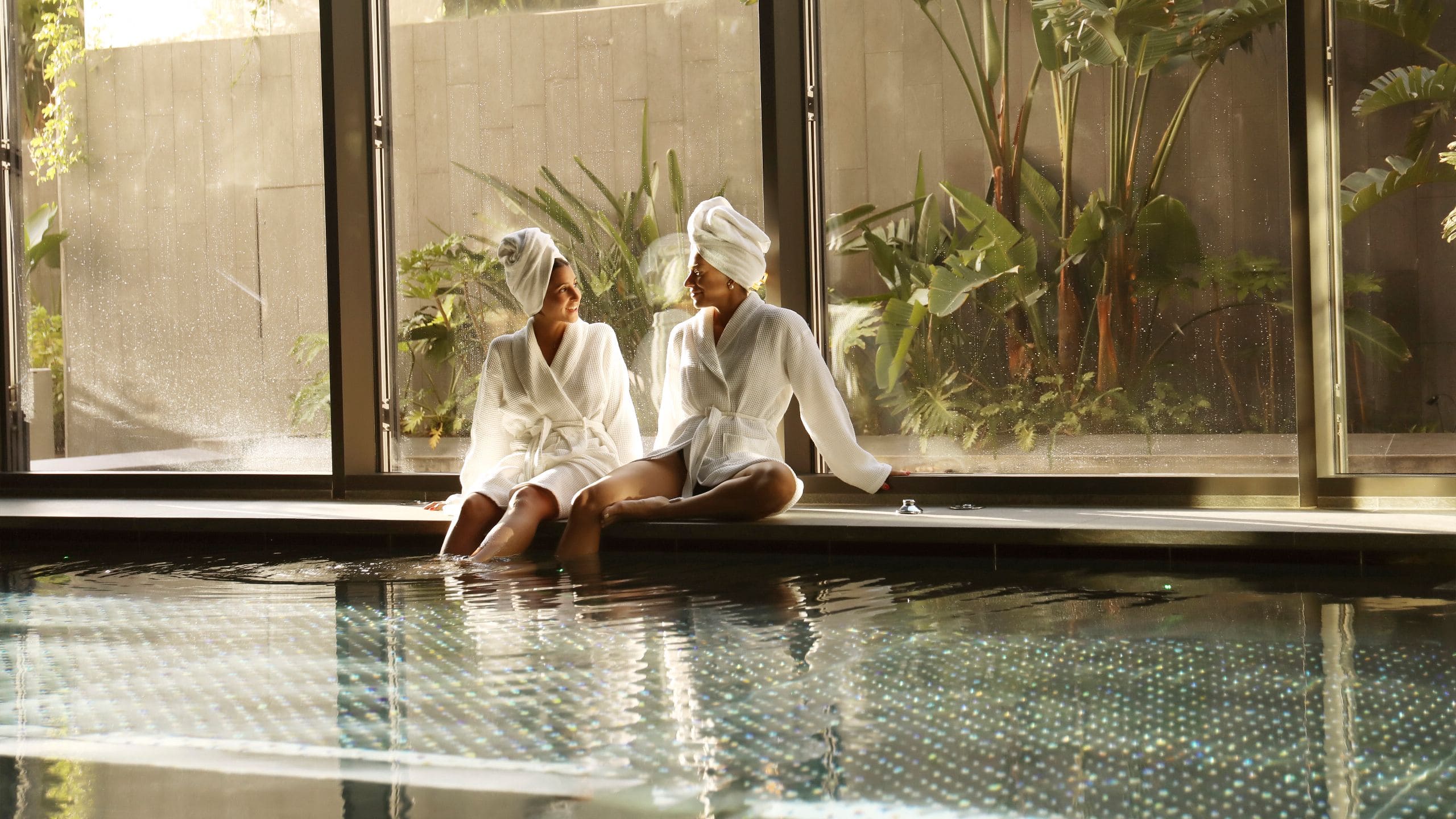 Grand Hyatt Barcelona Spa Pool Friends