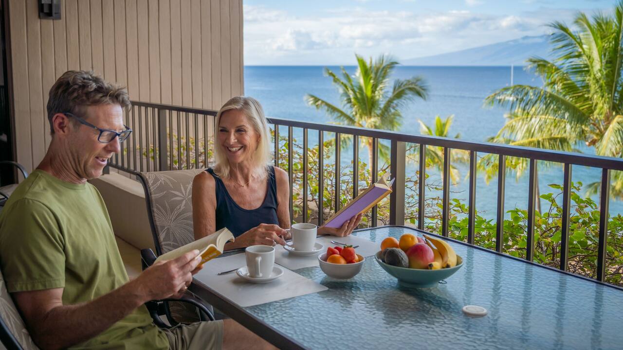 Start your mornings slow and easy on your private lanai