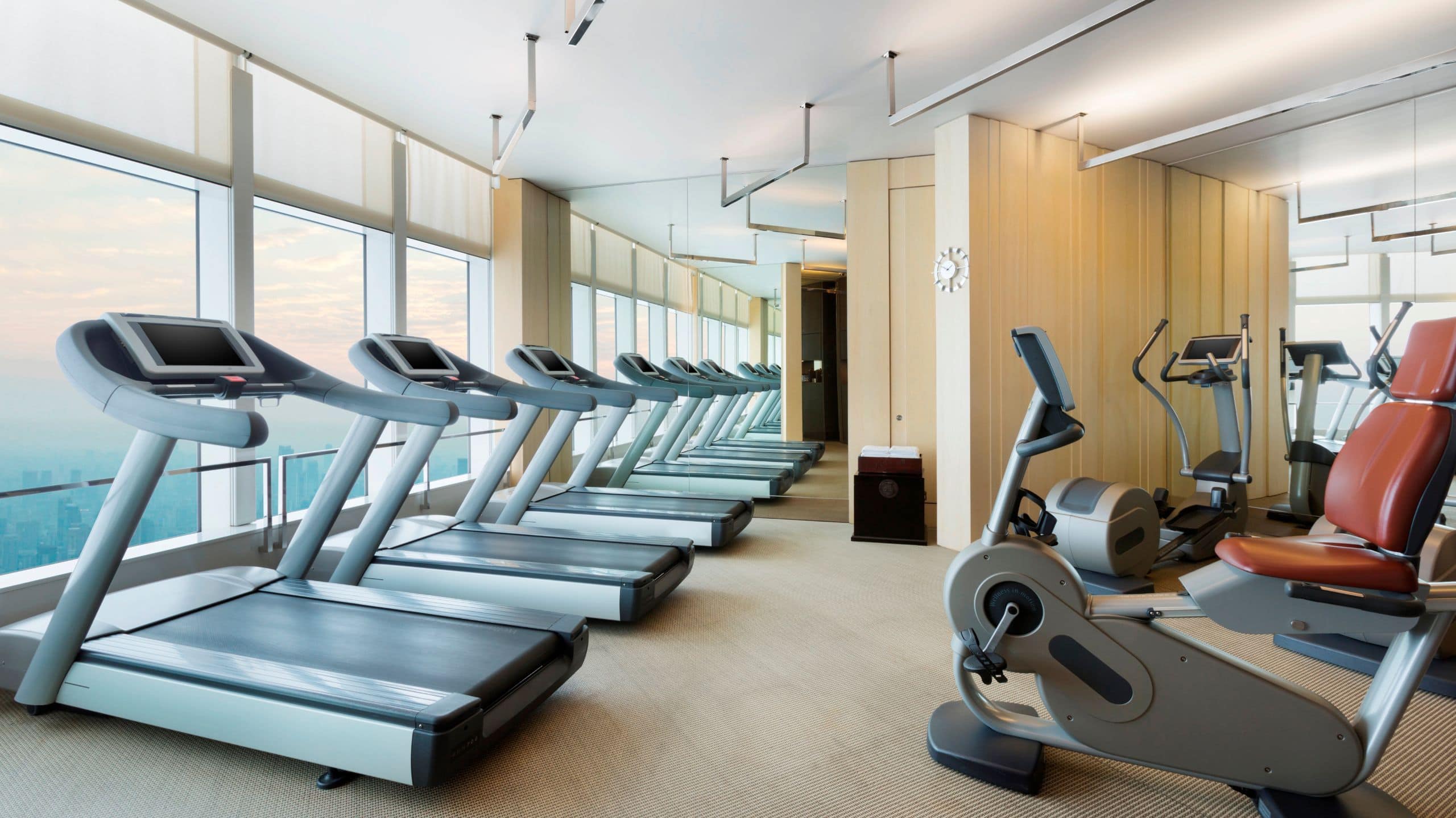 Park Hyatt Shanghai Waters Edge Fitness Center Treadmills