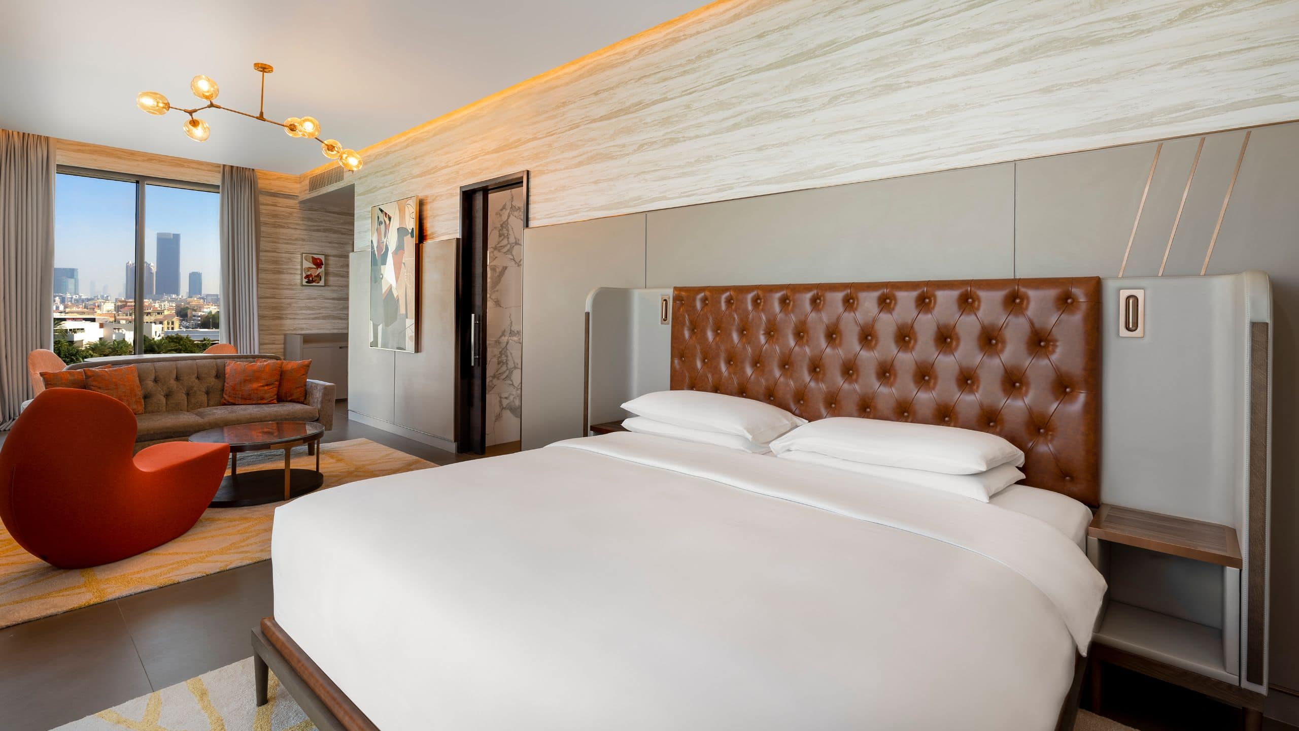 5 of 8 Hyatt Centric Jumeirah Dubai Deluxe Guestroom Bed