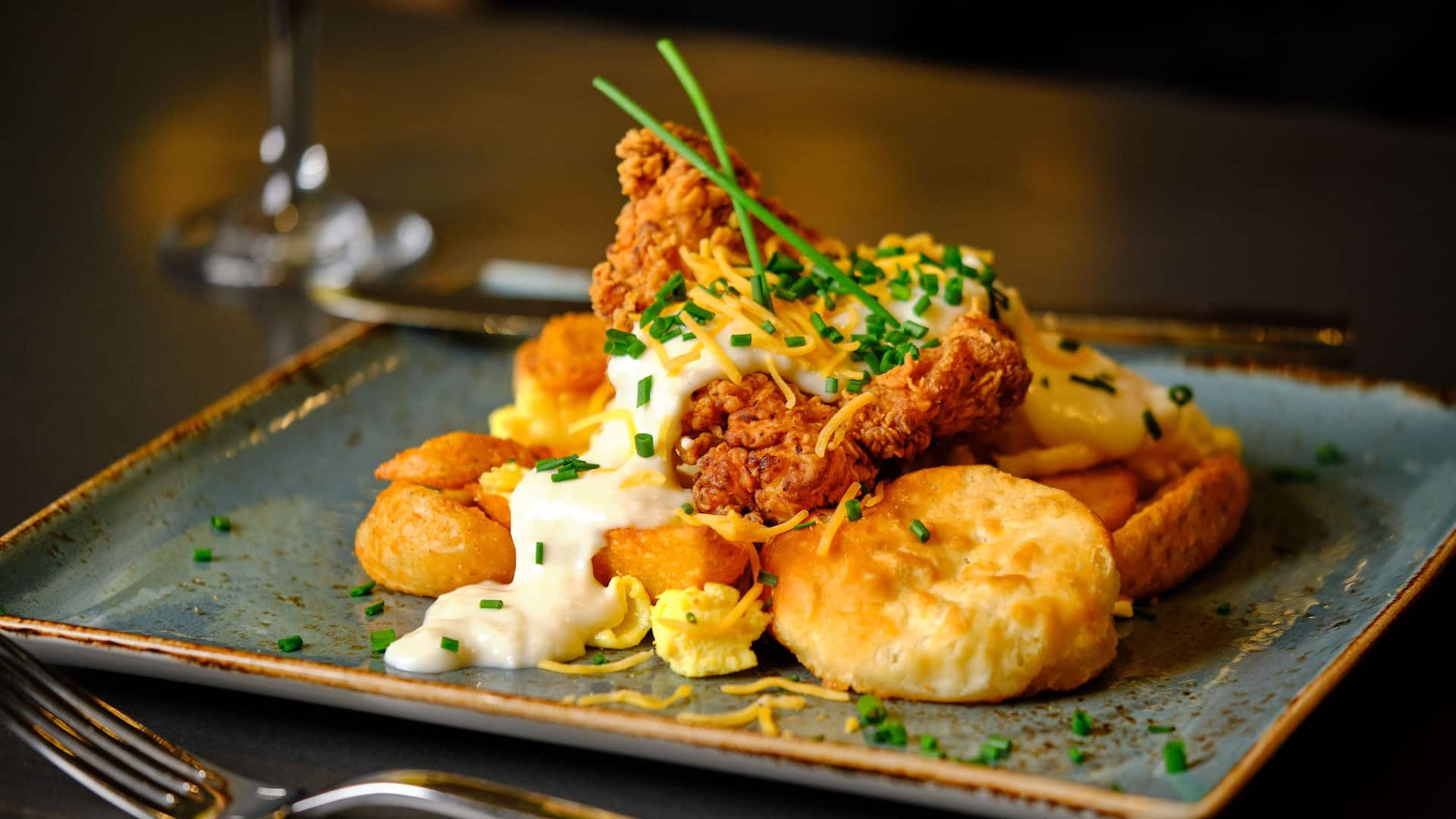 Hyatt Regency Jacksonville Riverfront Biscuits And Gravy Complete Garnish