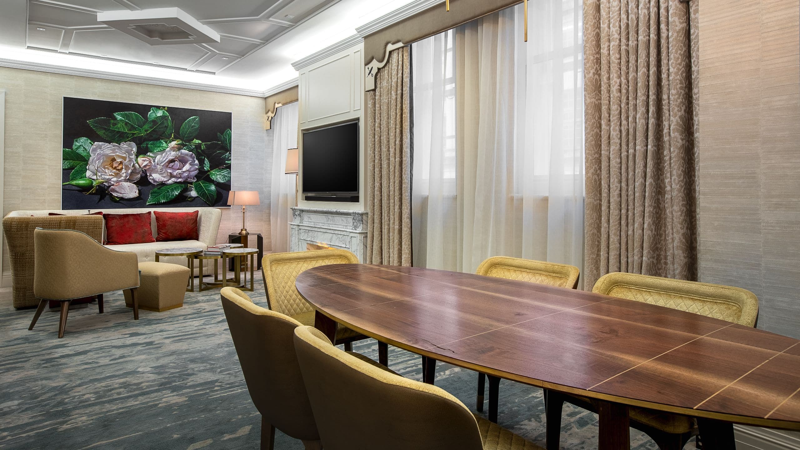 第 2，共 7 Great Scotland Yard Hotel Pickwick Suite Living Room