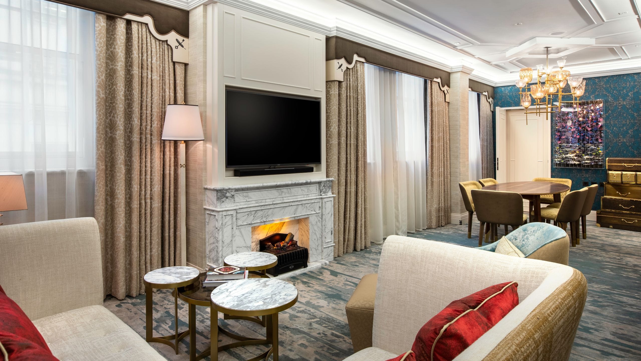 第 3，共 7 Great Scotland Yard Hotel Pickwick Suite Living Room Space