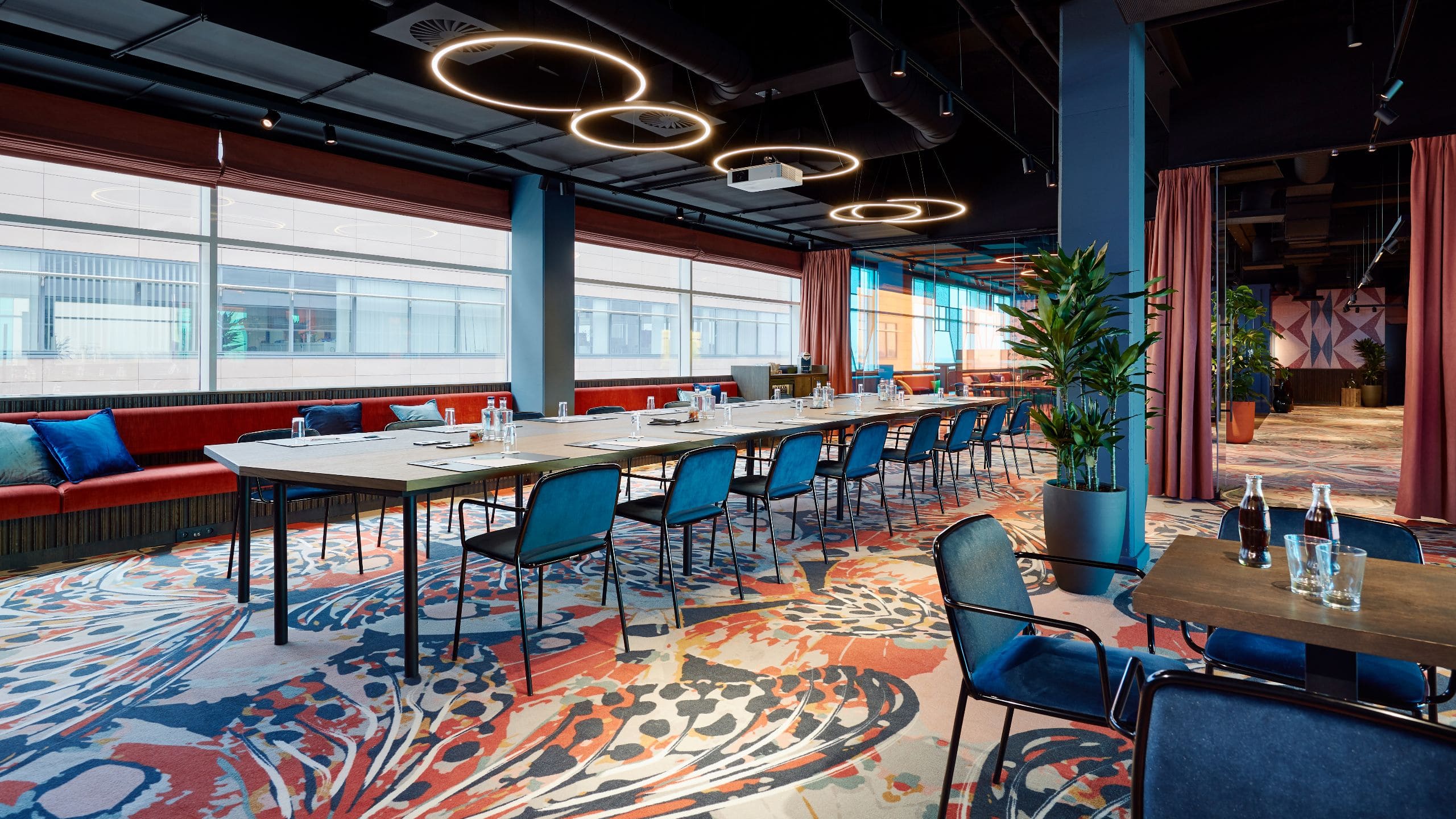 Lindner WTC Hotel & City Lounge Antwerp Skylounge Room Back View