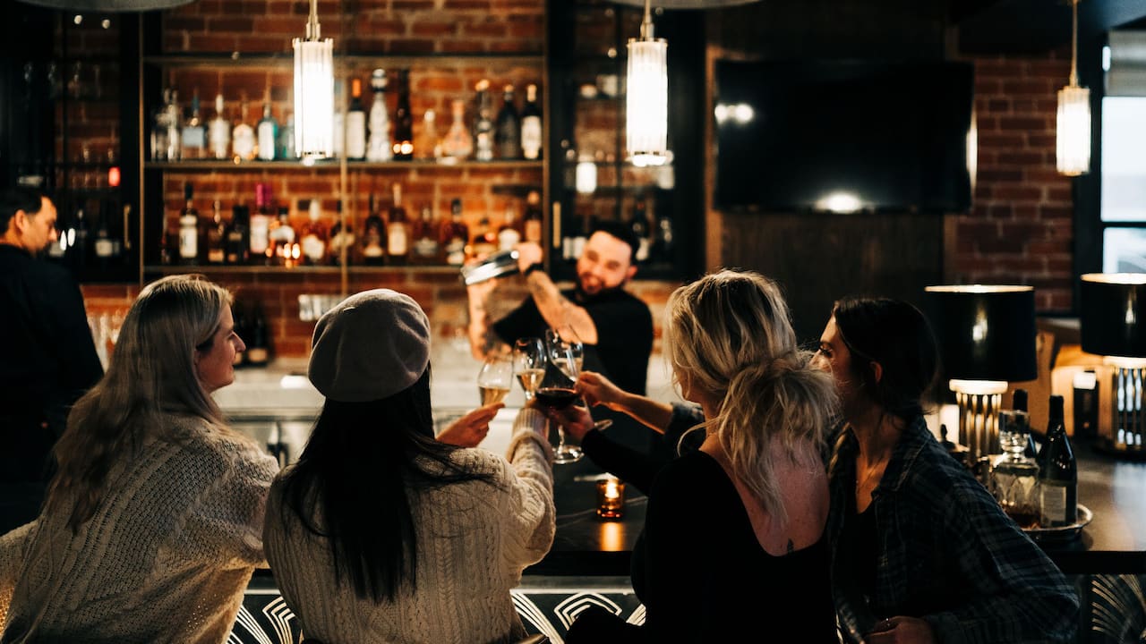 Friends At Bar