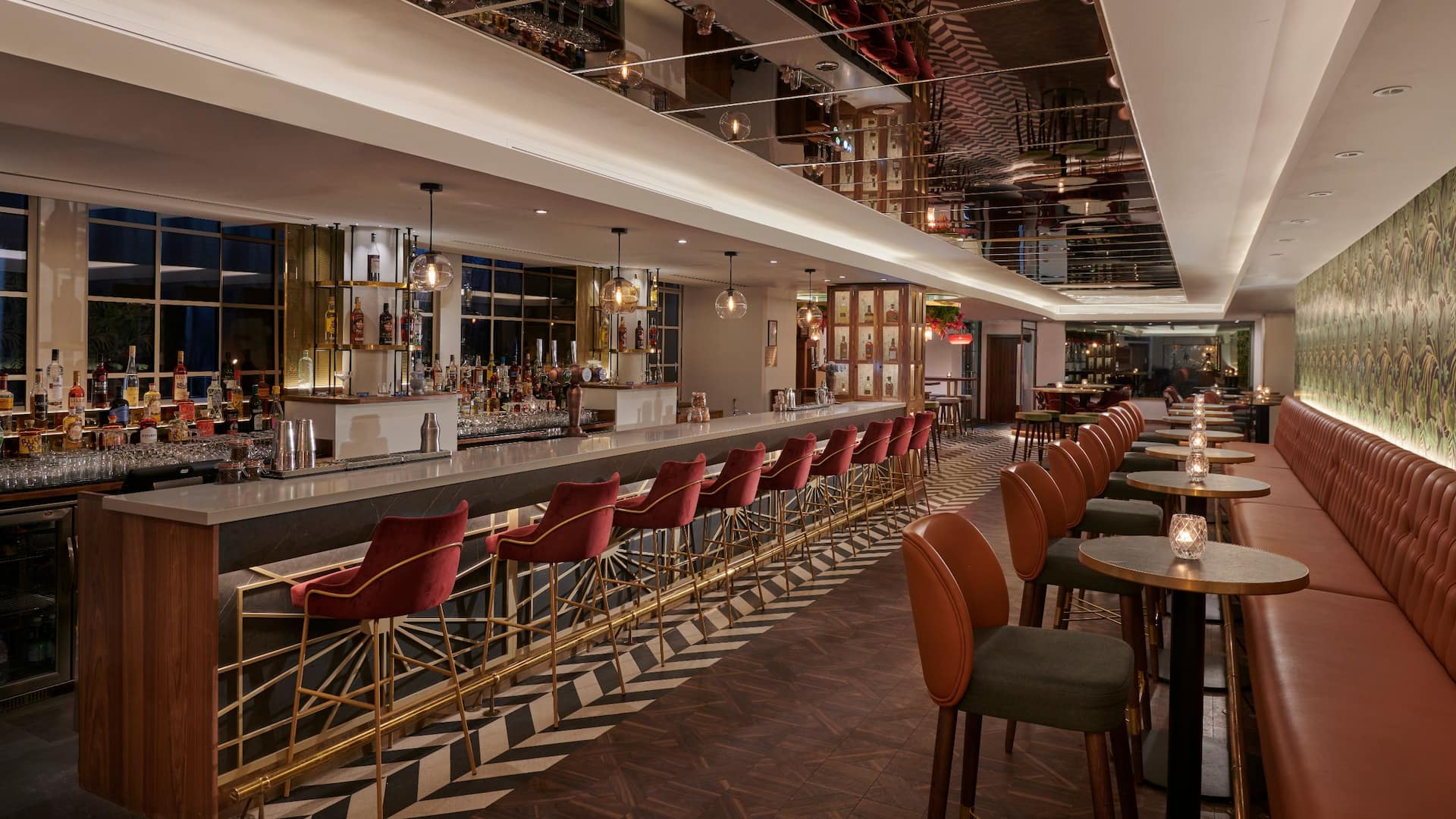 Hyatt Regency London Blackfriars Leaf And Cane Bar High Tables