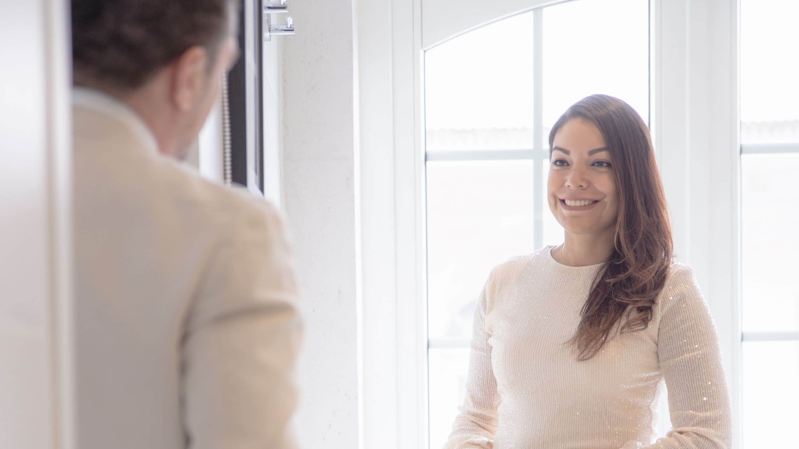 Hotel La Compañia Bride And Groom First Look