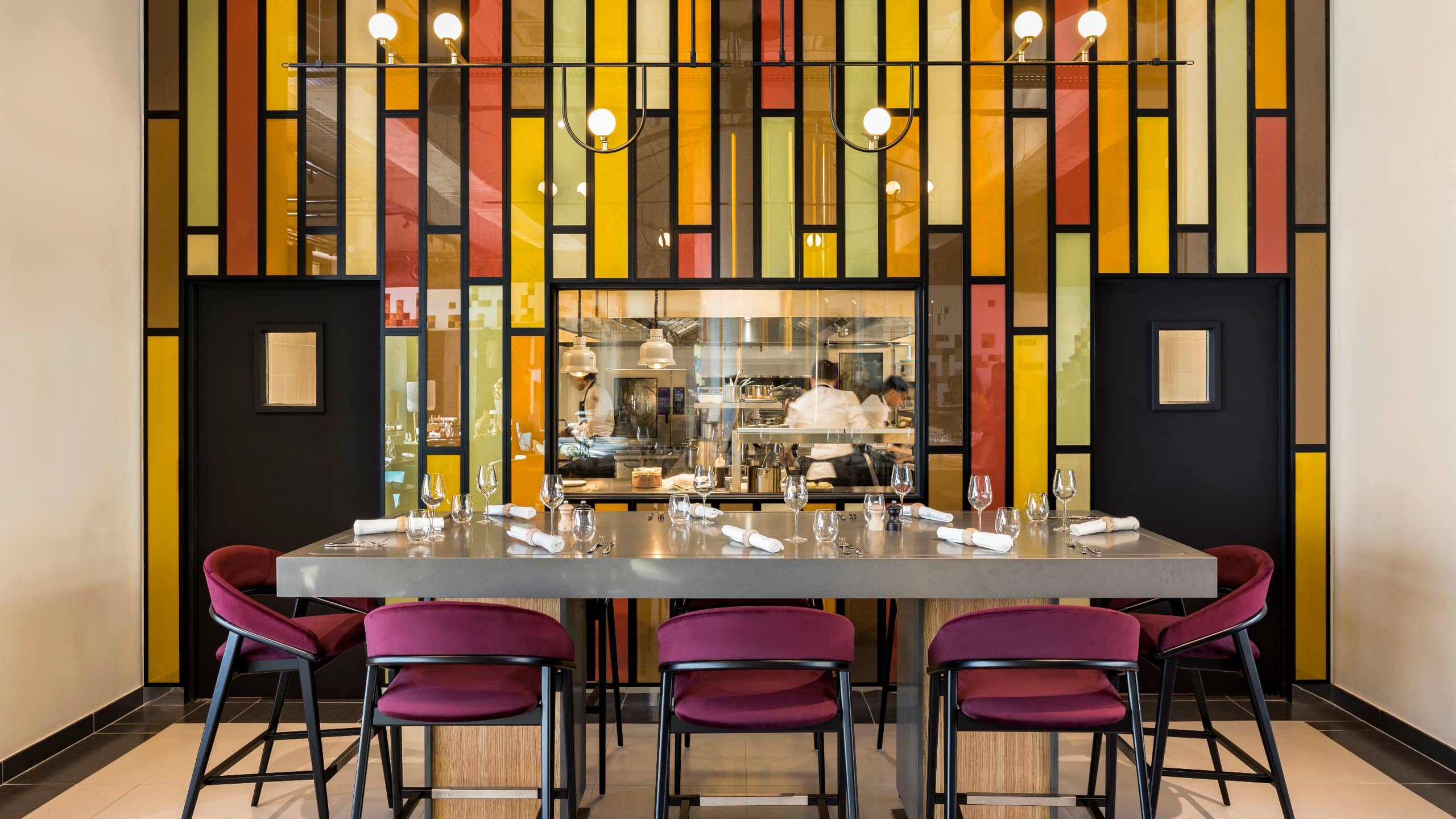 FirstName Bordeaux Table With View Over Kitchen Jerome Galland