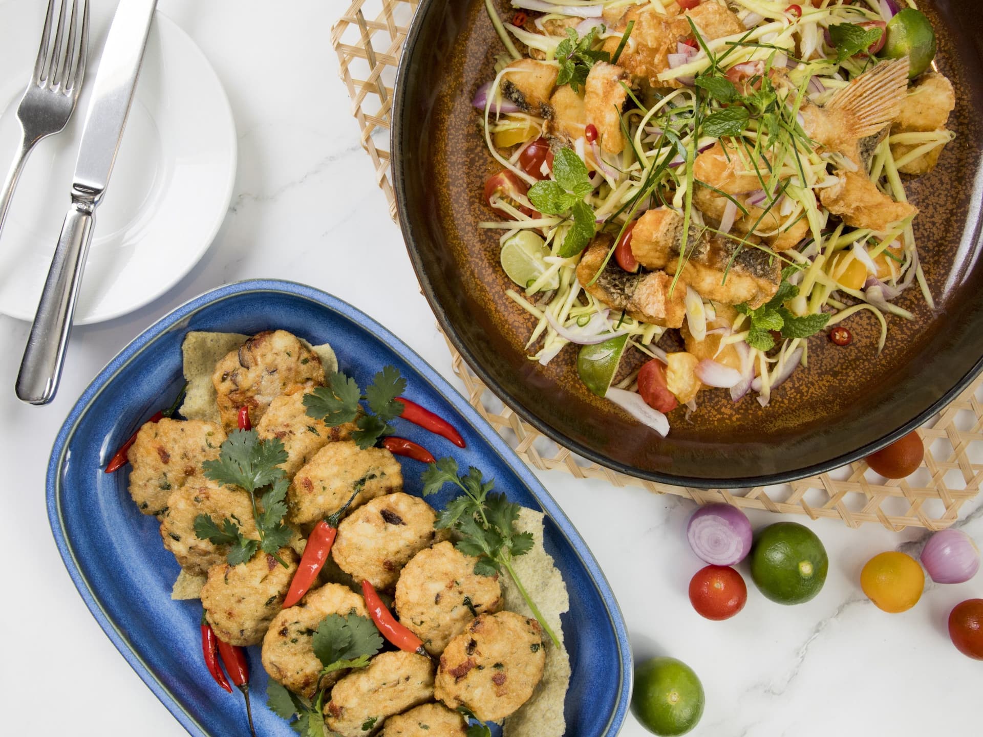 Hyatt Regency Hong Kong, Sha Tin Cafe Local Fish Farm Fish Cake Salad