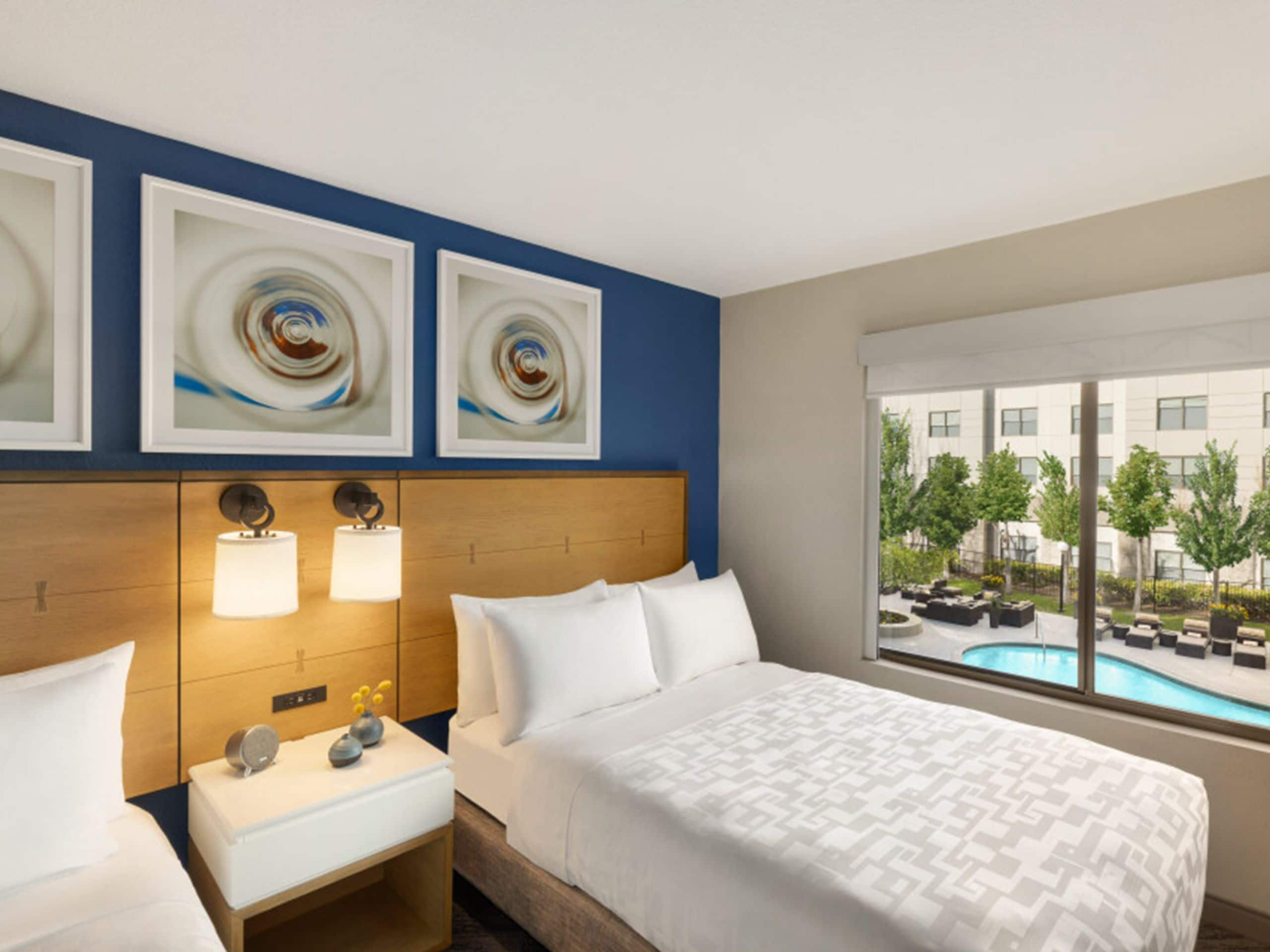 Hyatt Centric Santa Clara Silicon Valley One Bedroom Double Suite Pool View Beds