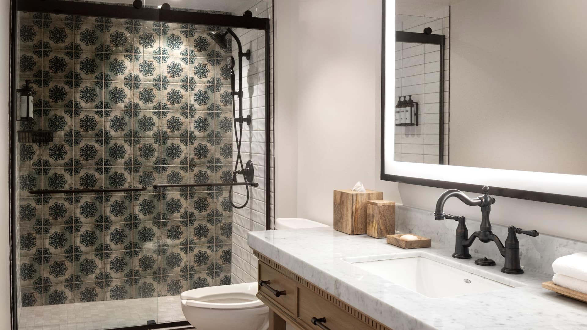 5/6 Hyatt Regency Hill Country Resort and Spa Suite Bathroom Step In Shower