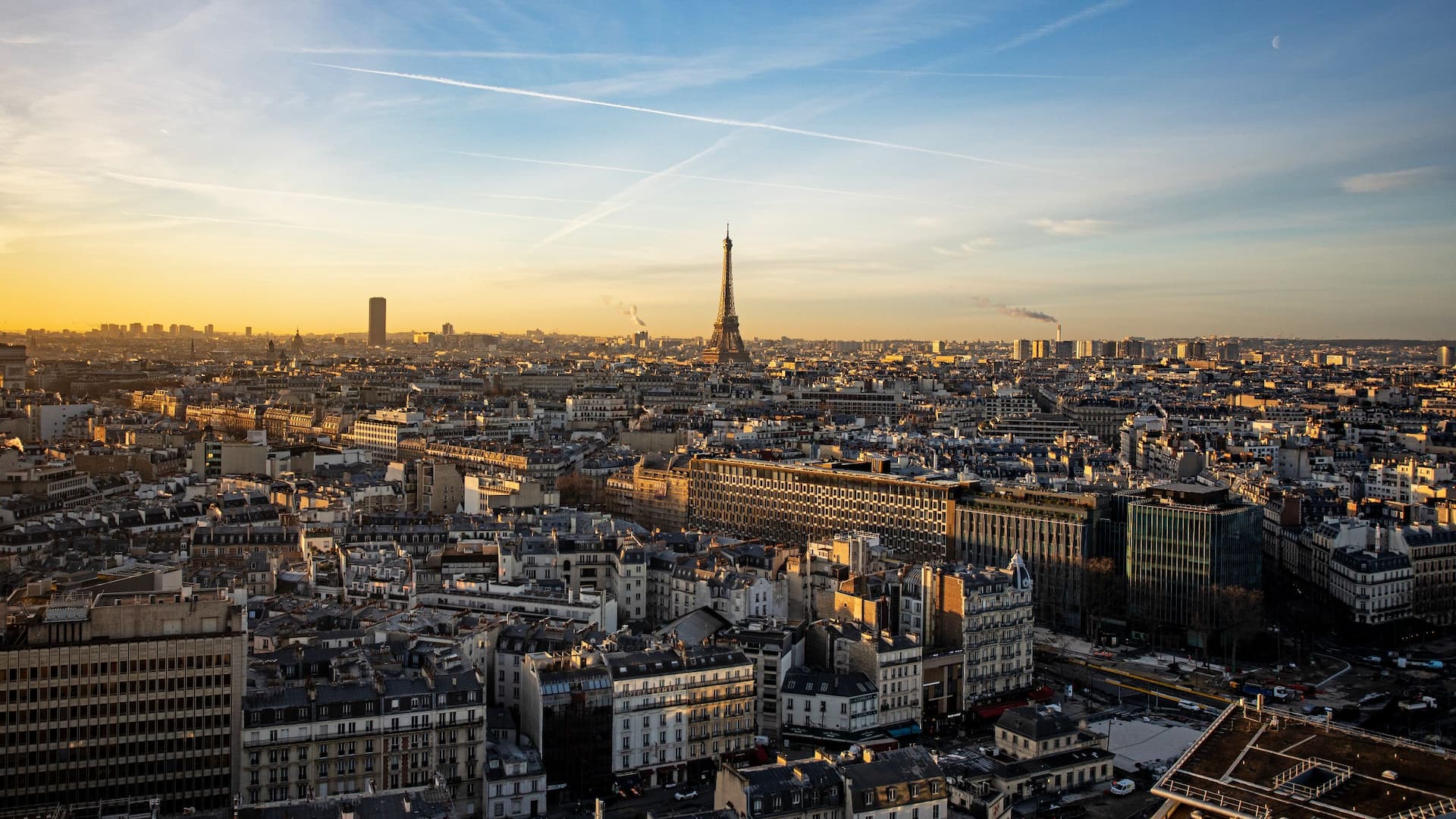 Hyatt Regency Paris Étoile Windo Skybar Eiffel Tower Sunset