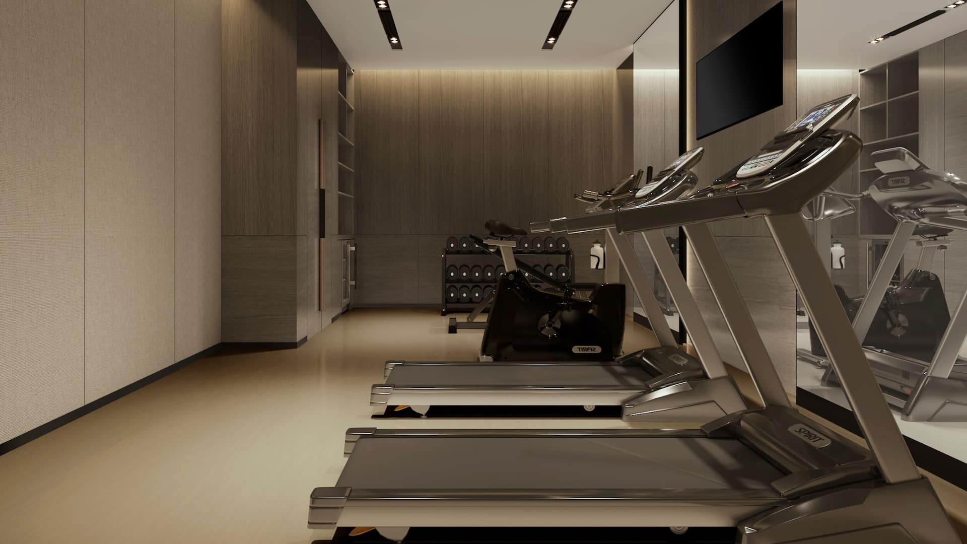 Hyatt Place Linyi People Square Fitness Center Treadmills