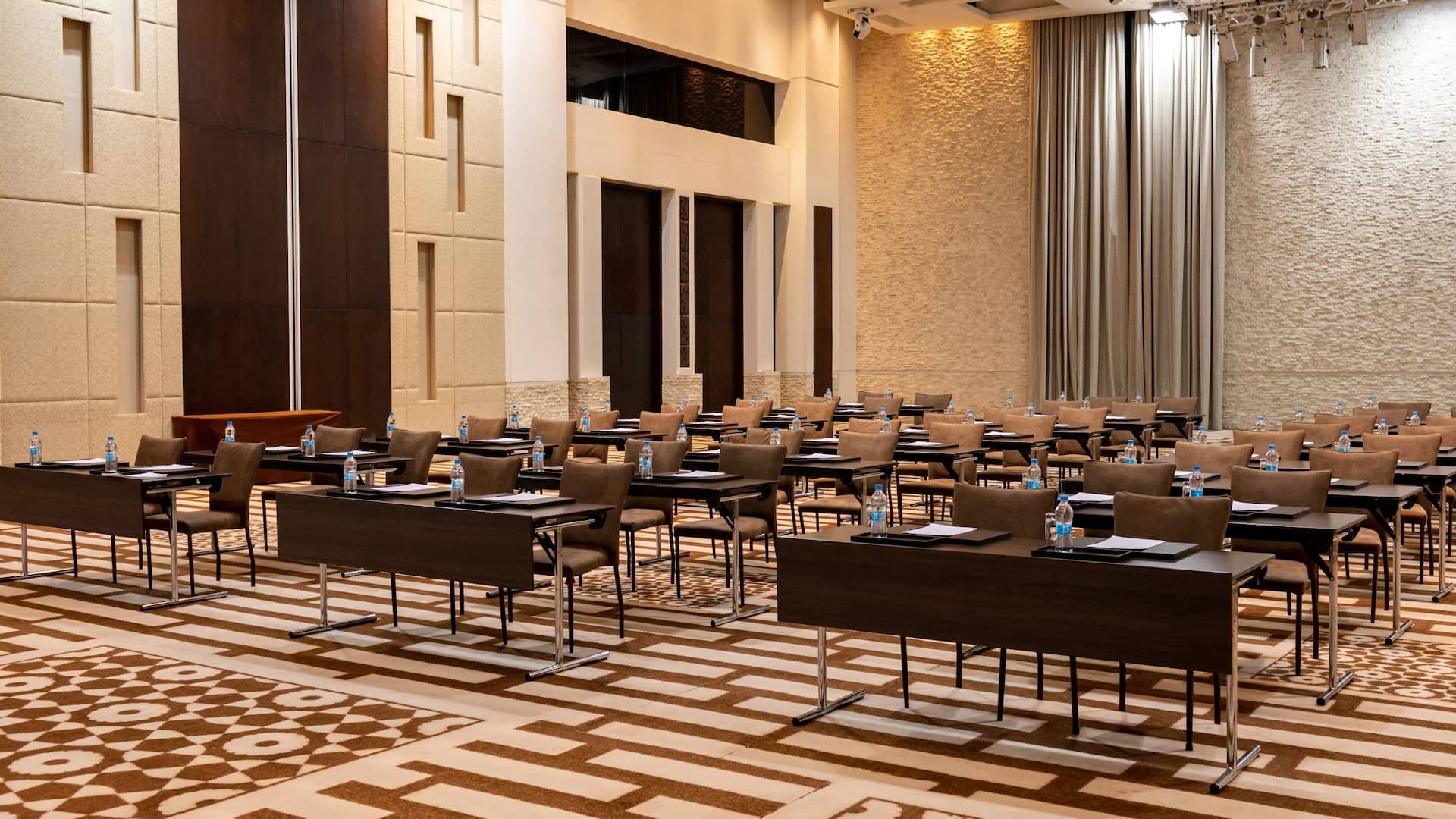 Hyatt Regency Dushanbe Ballroom Meeting Room Classroom Setup Angle