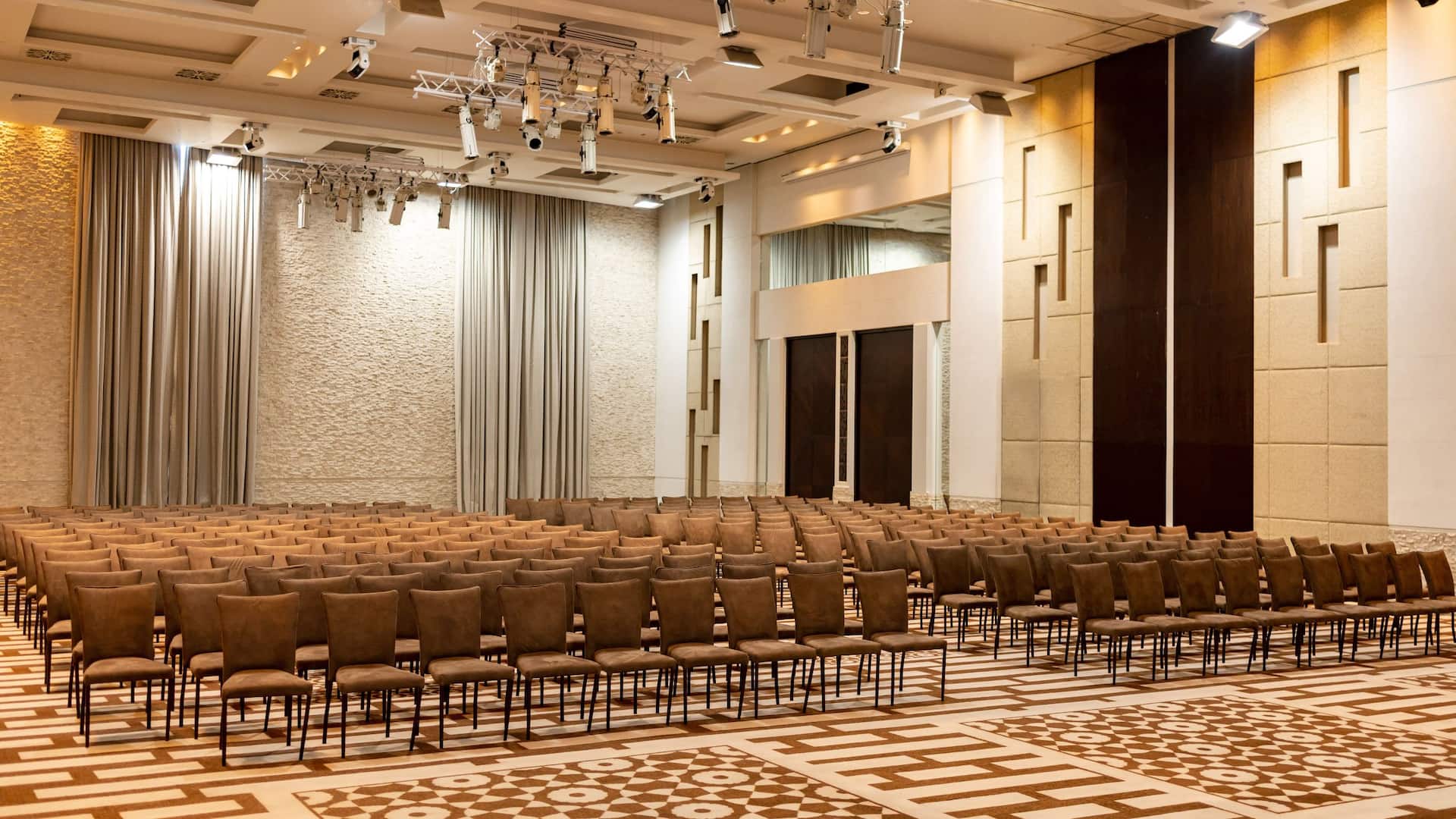 Hyatt Regency Dushanbe Ballroom Meeting Room Theatre Setup Angle