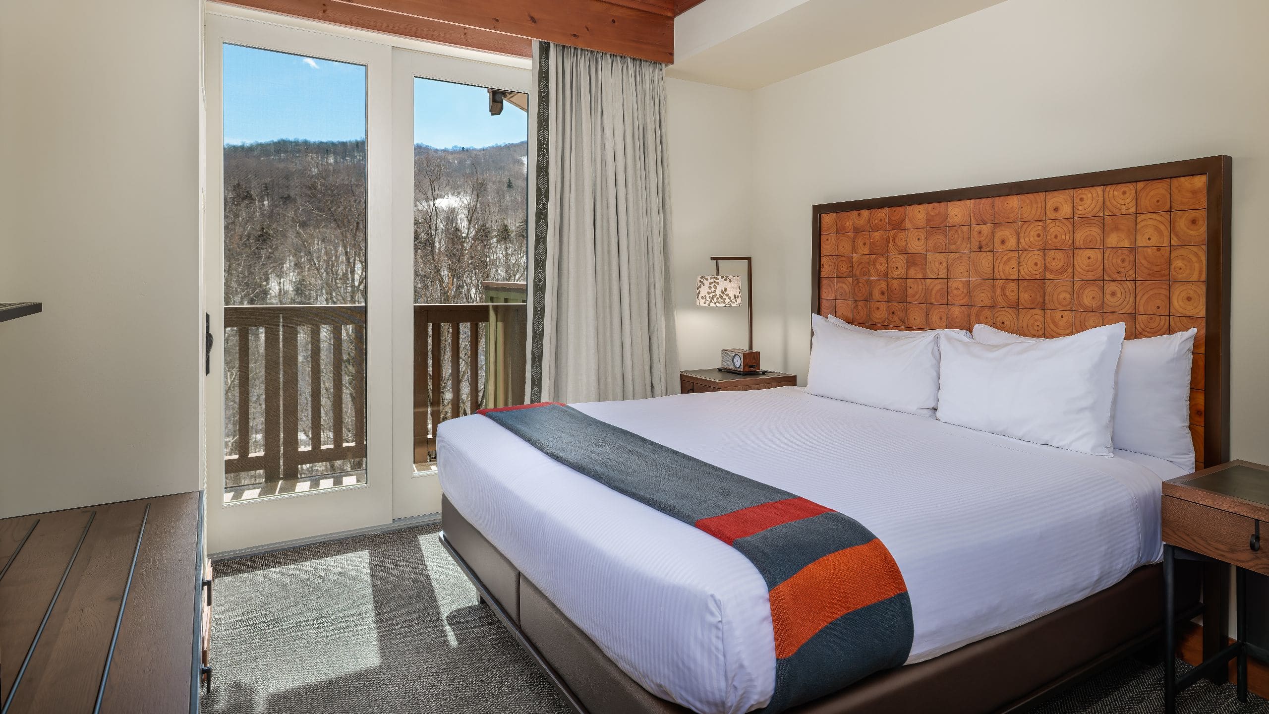 The Lodge at Spruce Peak One Bedroom Suite Bedroom