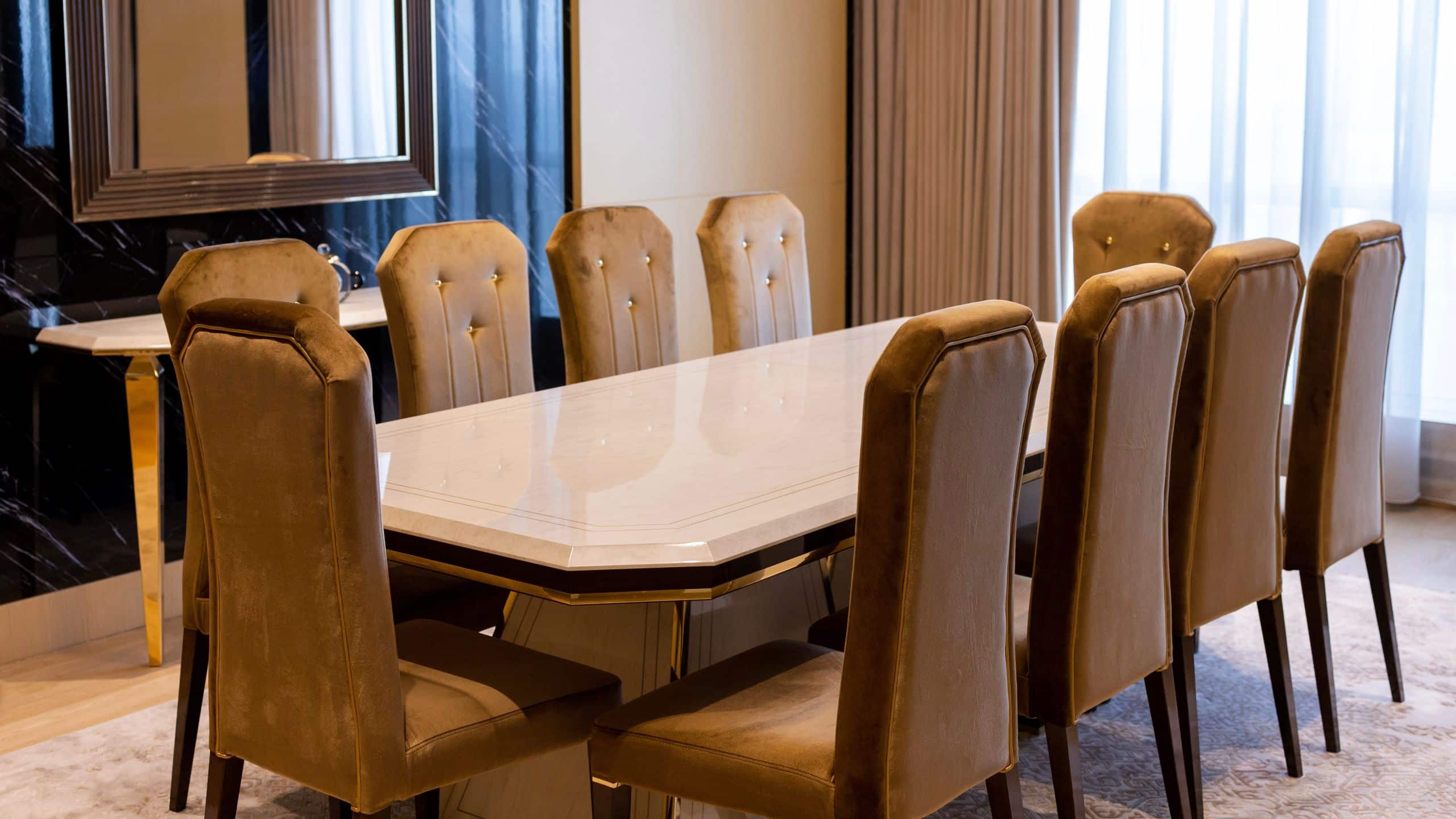 Hyatt Regency Dushanbe Presidential Suite Dining Room Table