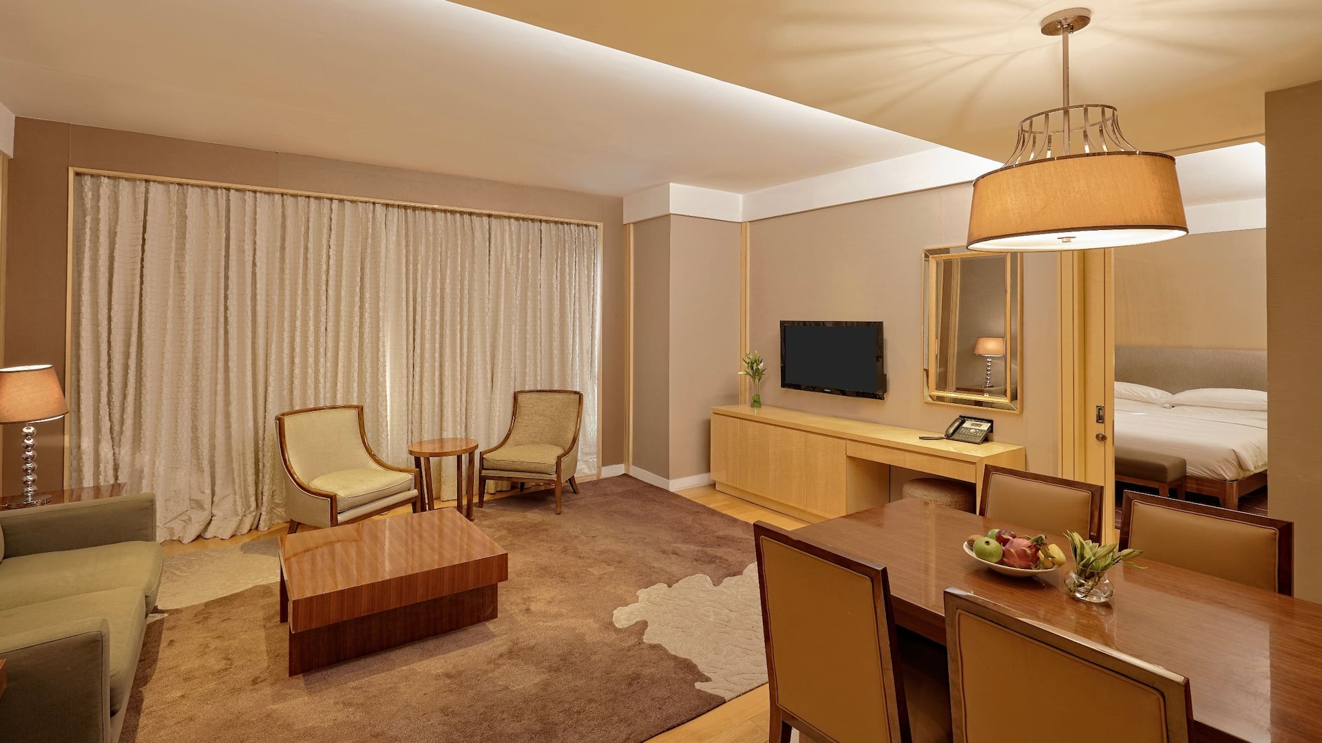 Hyatt Regency Pune & Residences Hall Living Area Dining Table