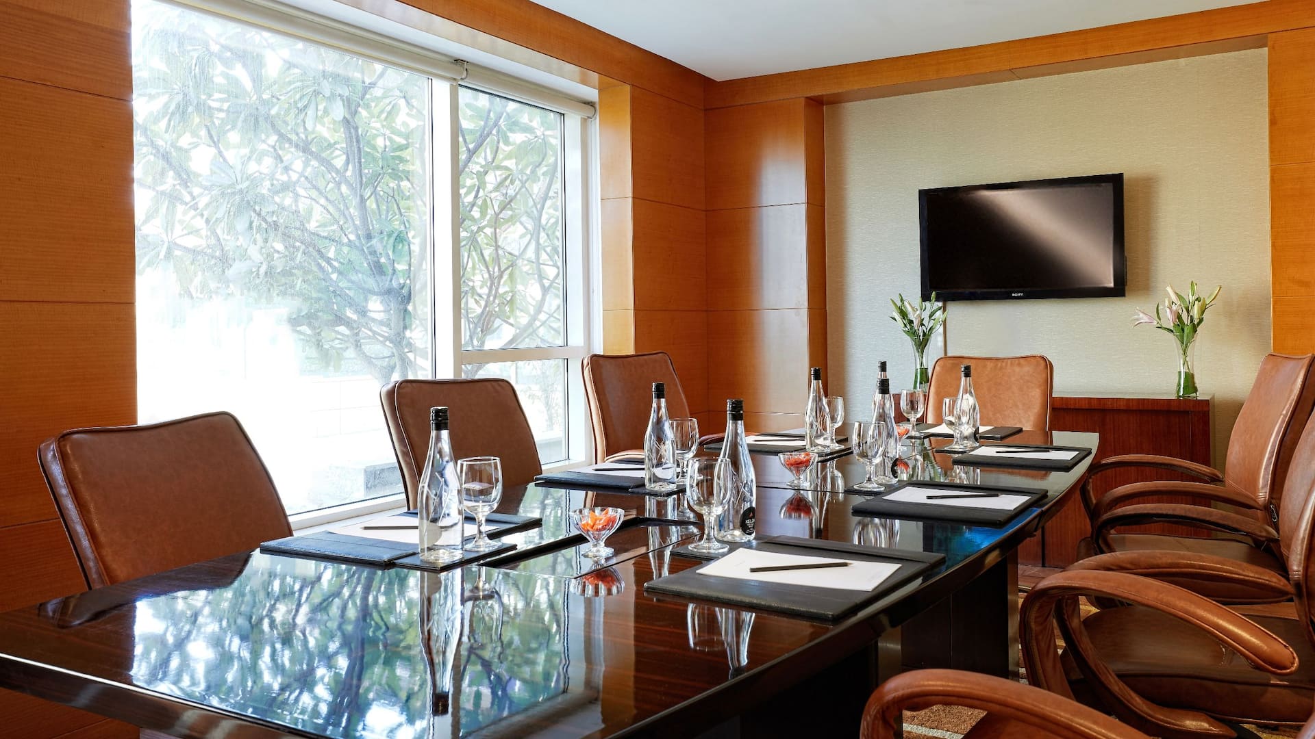 Hyatt Regency Pune & Residences Meeting Room Boardroom Setup Detail