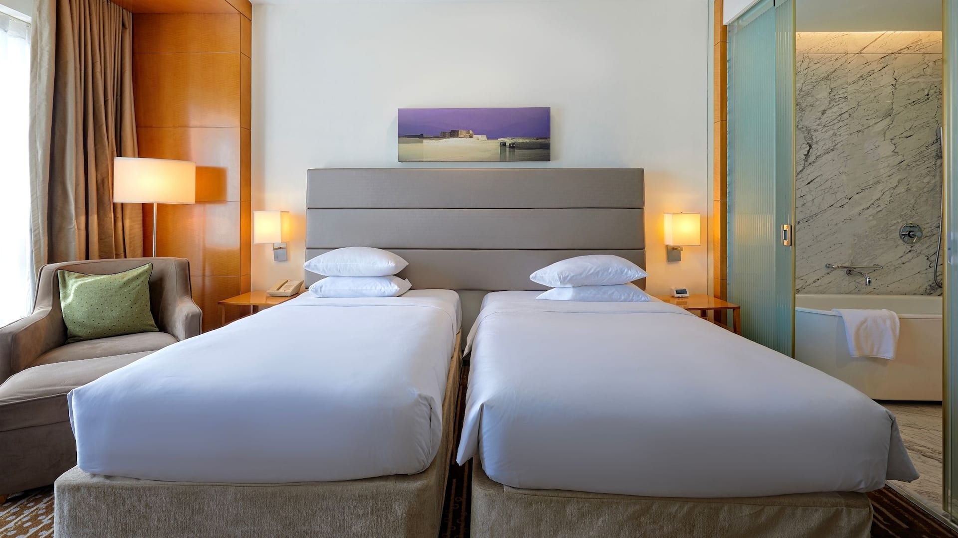 Hyatt Regency Pune & Residences Guestroom Two Twin Beds