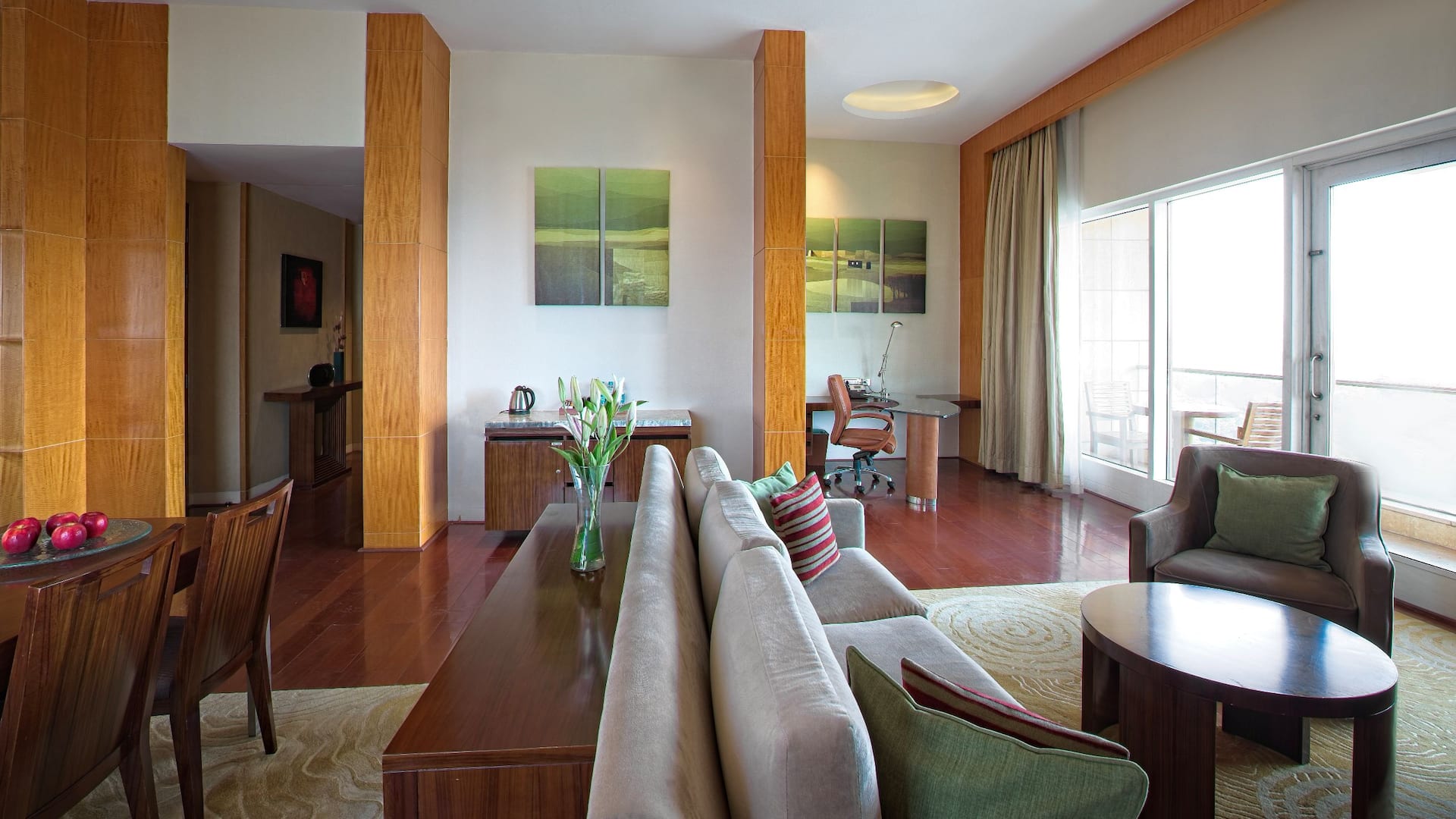 Hyatt Regency Pune & Residences Hall Suite Living Area Dining Table