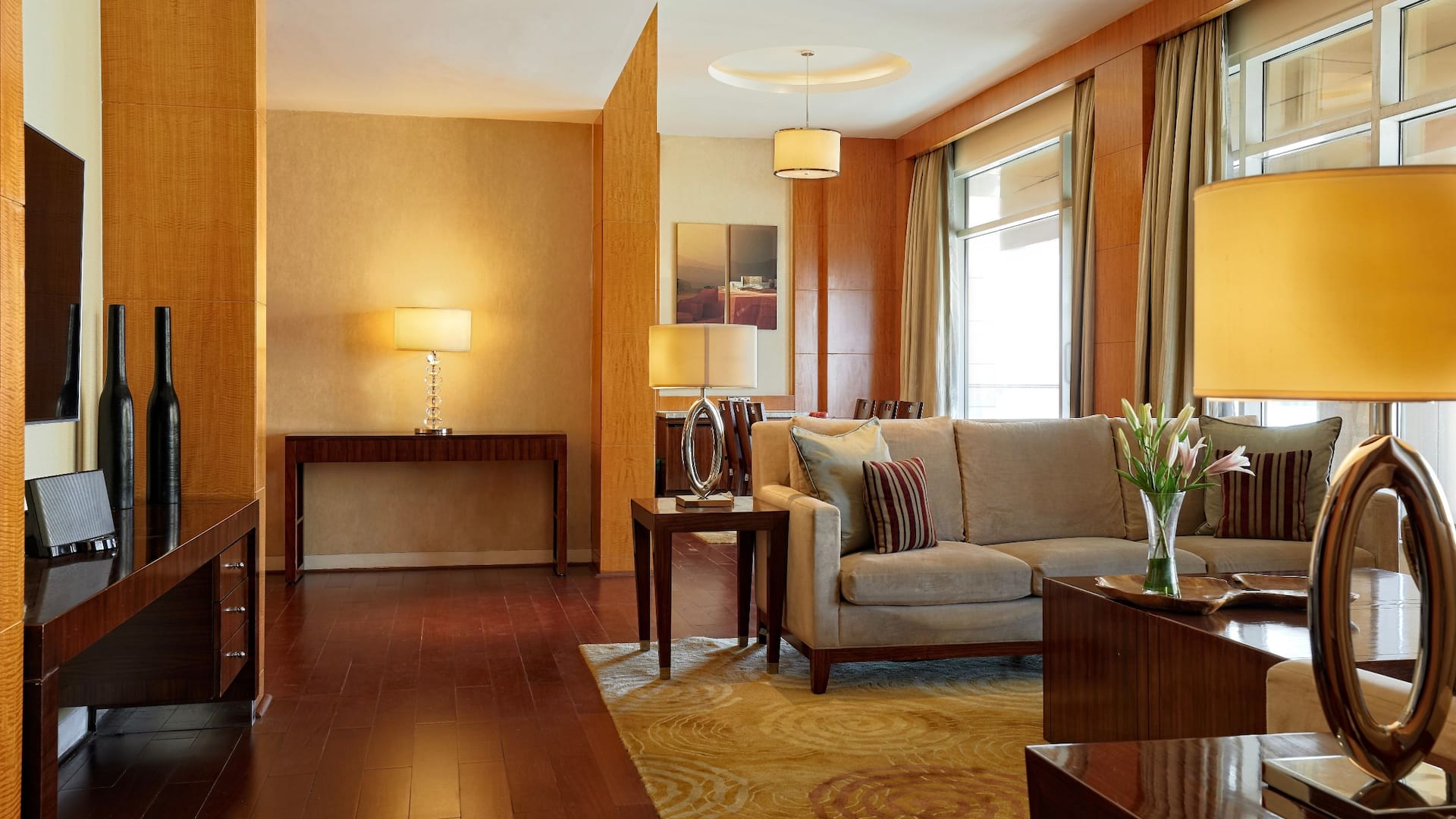 Hyatt Regency Pune & Residences Suite Living Room Couch Detail