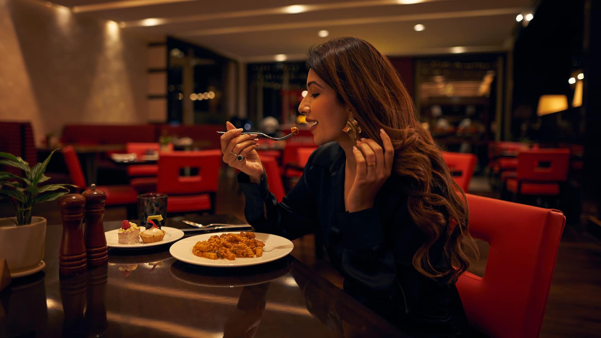 Hyatt Regency Pune & Residences Female Model Pasta