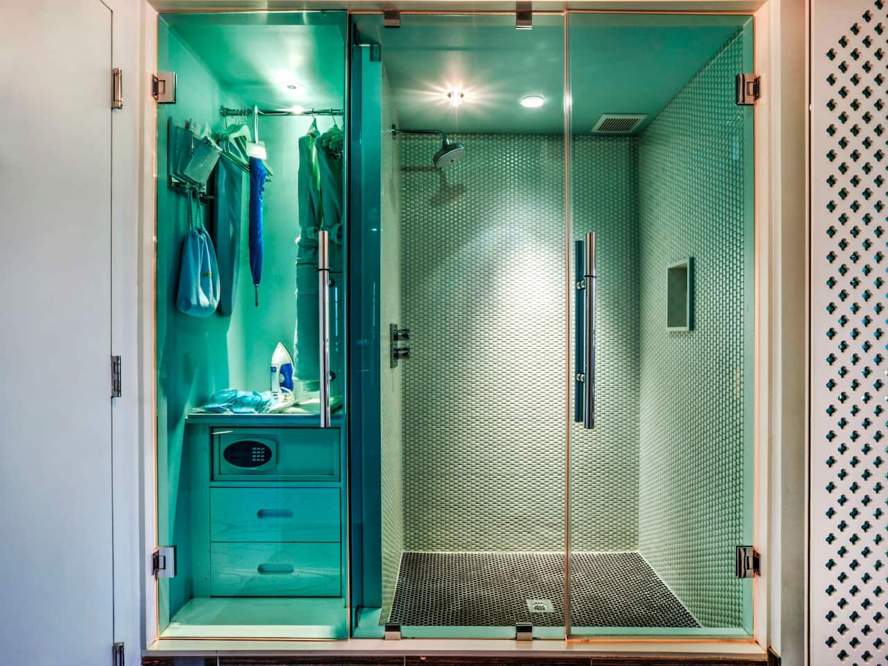 Bronze Silver And Gold Bathroom Shower