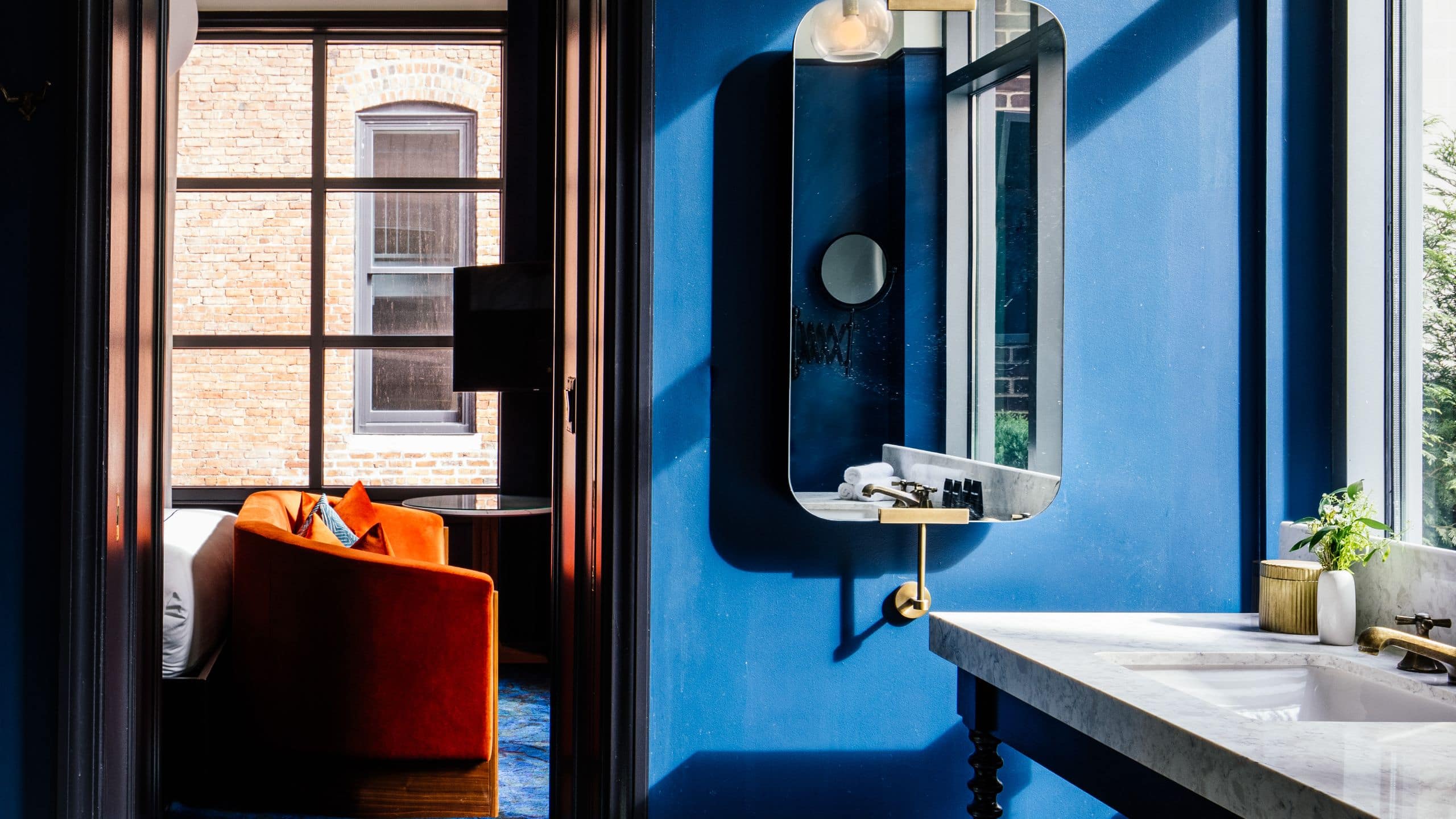 第 9，共 9 Dream Nashville Terrace Suite Bathroom Sink And Entry