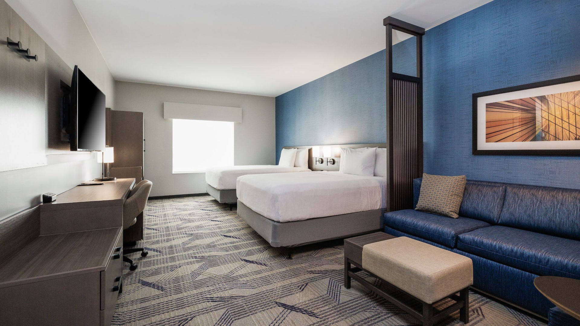 Hyatt Place San Carlos Two Queen Beds Plus Sofa Bed