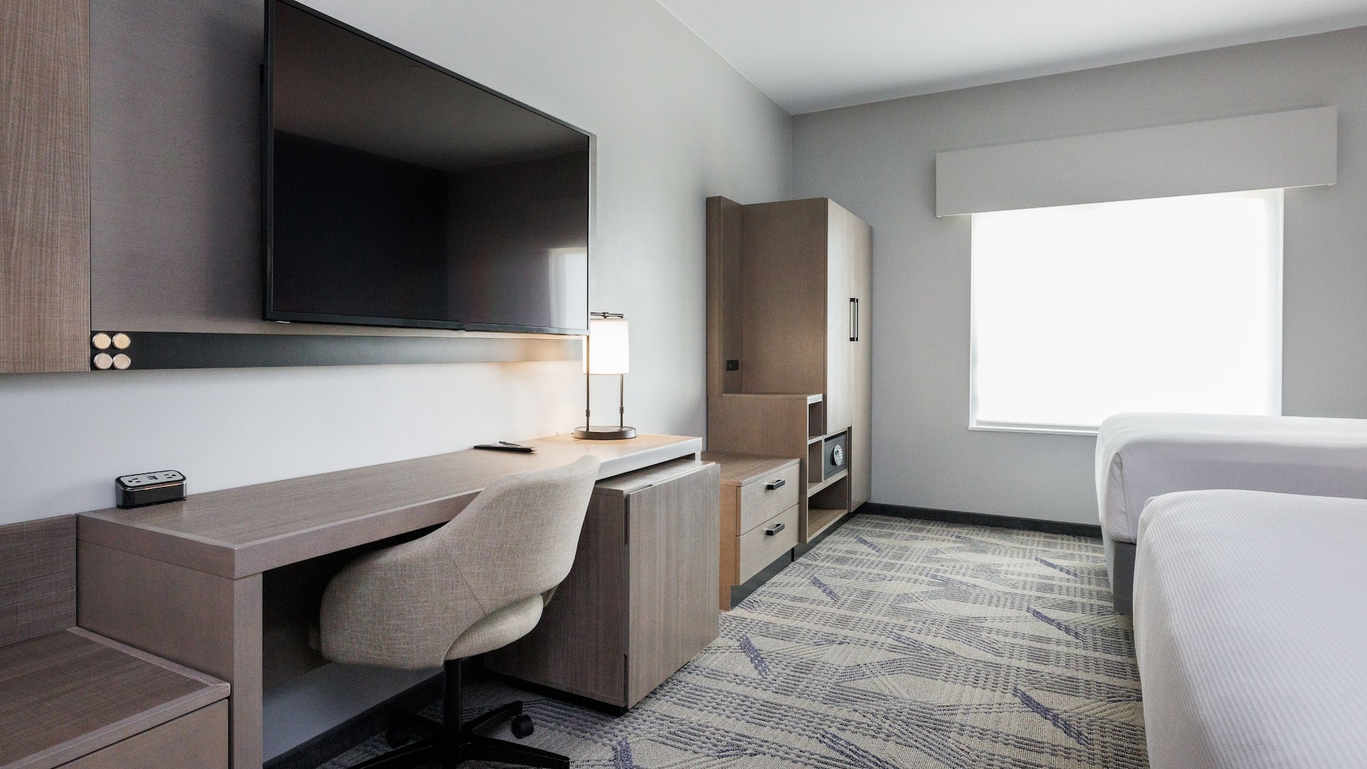 3 of 5 Hyatt Place San Carlos Two Queen Bed Desk Area