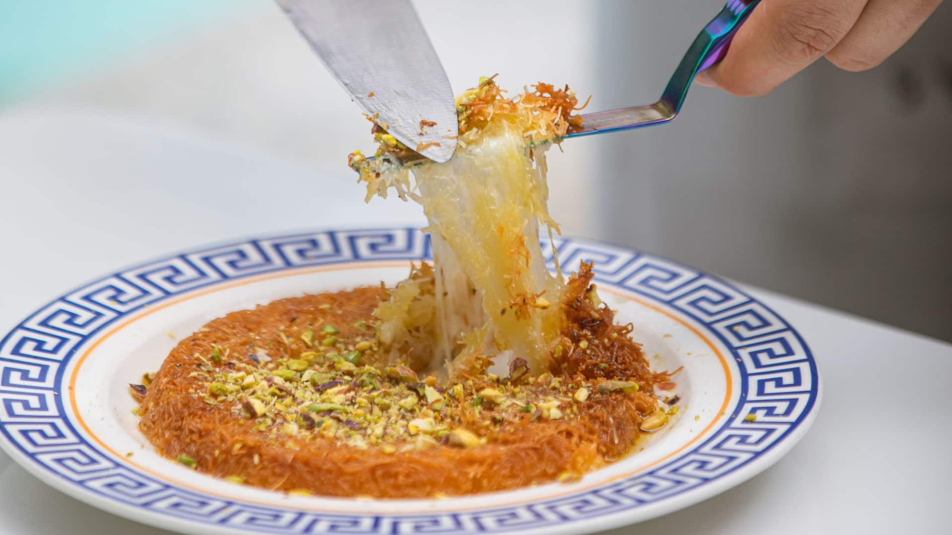 Hyatt Regency Delhi Kunafa Dessert Pastry