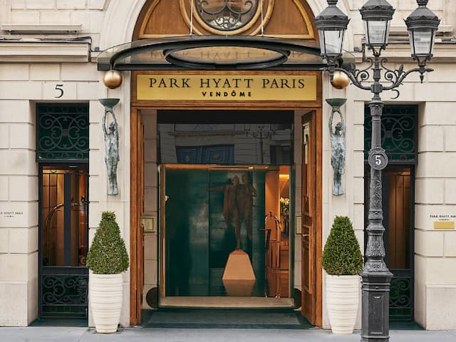 Hotel Facade at Park Hyatt Paris-Vendôme