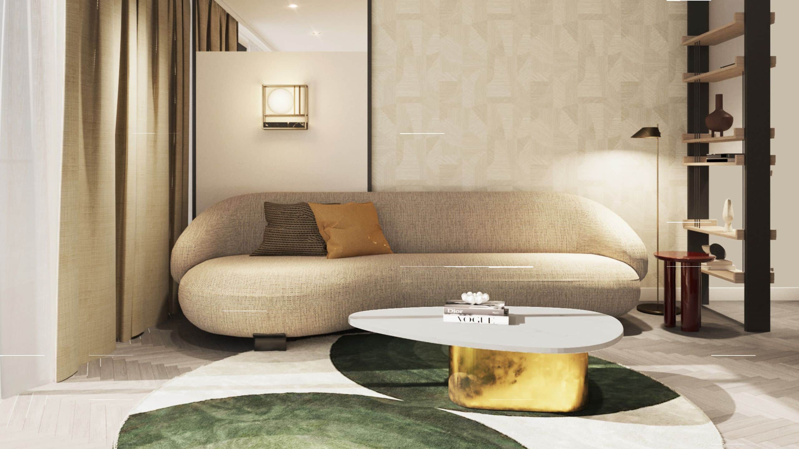 第 1，共 1 Kennedy 89 Suite Living Area Couch
