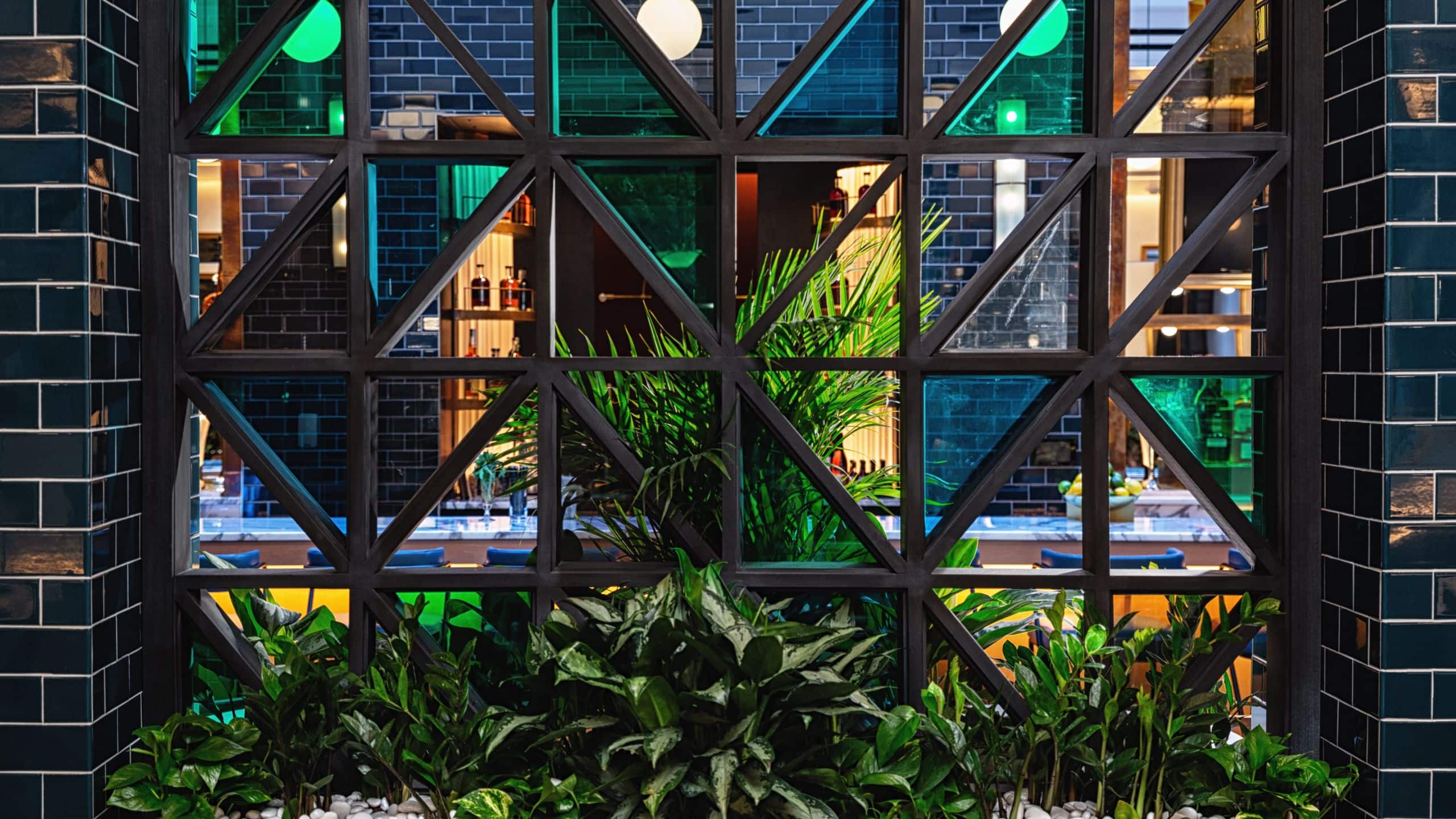 Dream Nashville Stateside Kitchen Stained Glass Wall