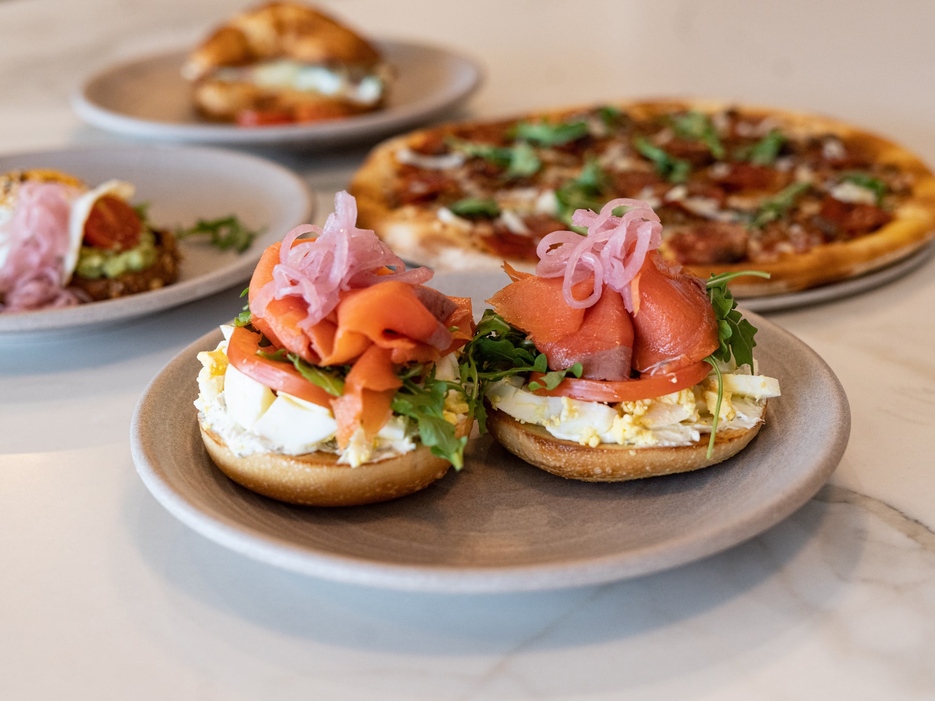 Hyatt Regency Long Beach Breakfast Bagel