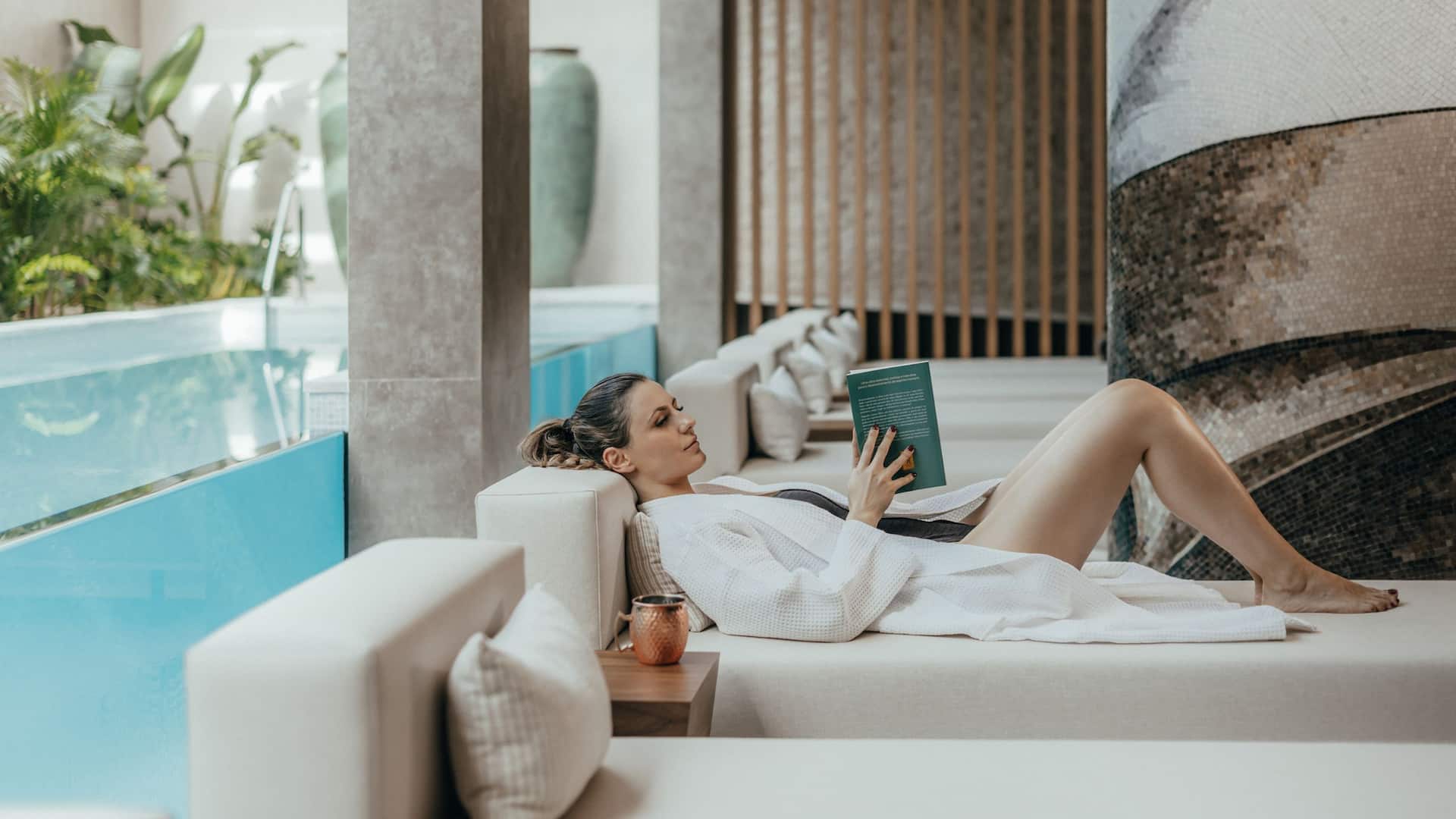 Hyatt Regency Lisbon Serenity Spa Woman Relaxing