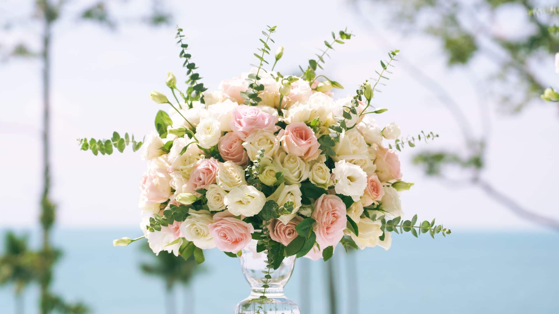 Hyatt Regency Koh Samui Wedding Flower Centerpiece