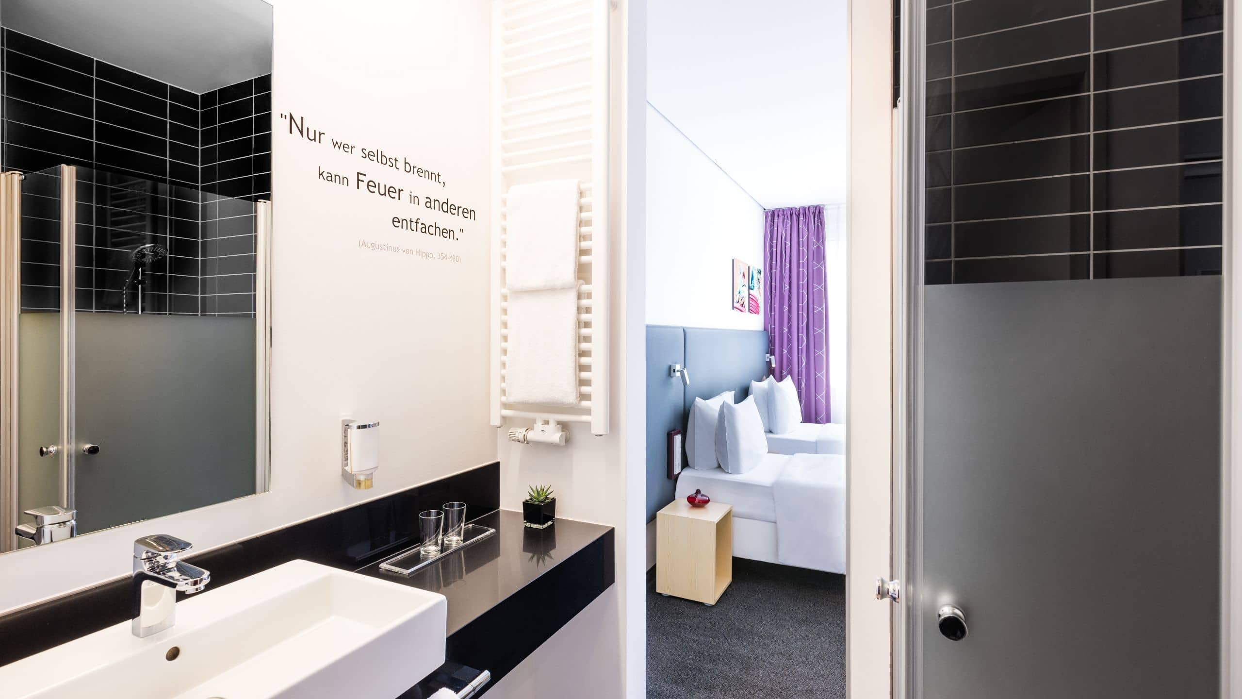 2 of 5 Lindner Hotel & Sports Academy Two Twin Beds Bathroom