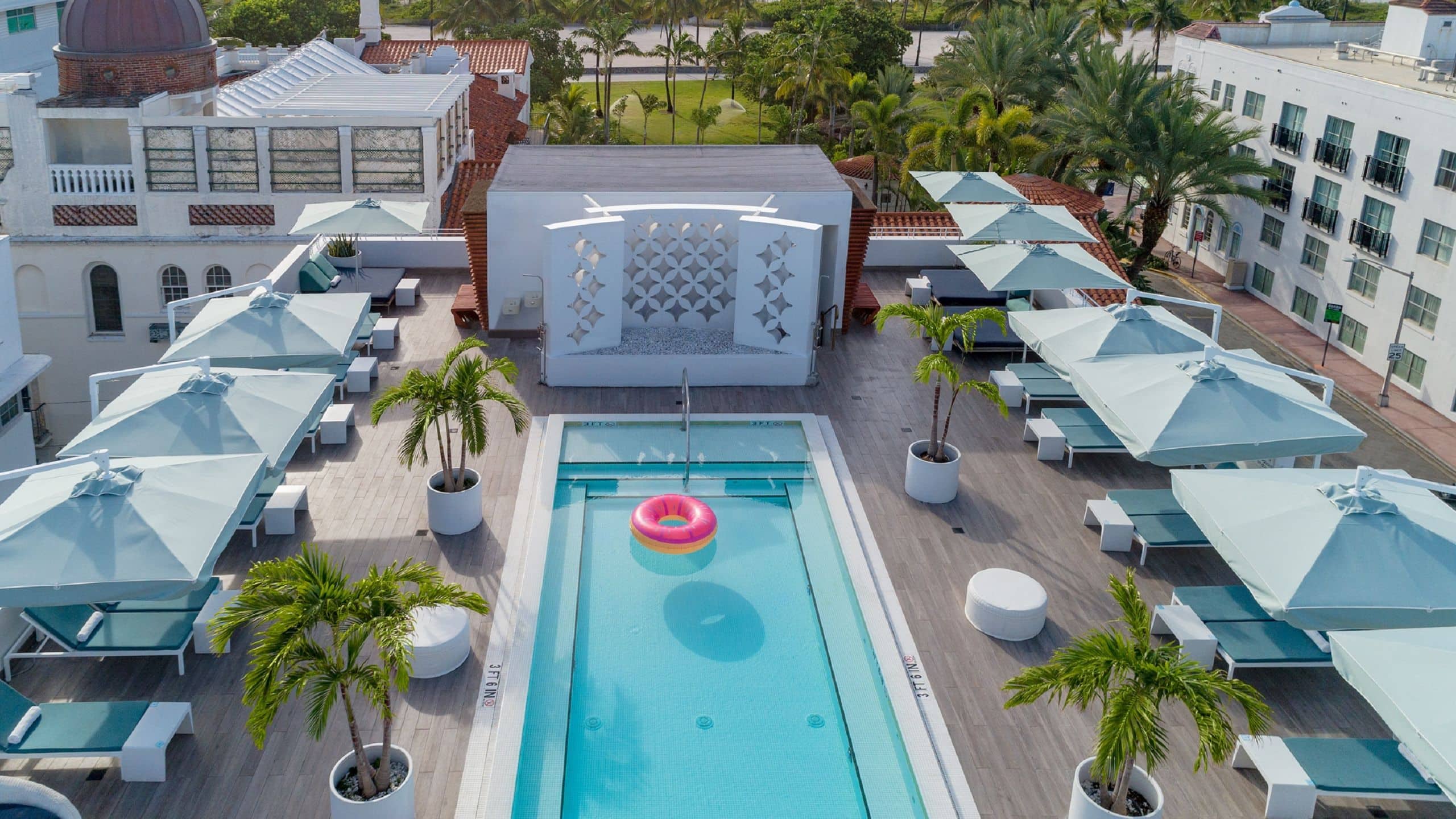 Dream South Beach Pool Aerial