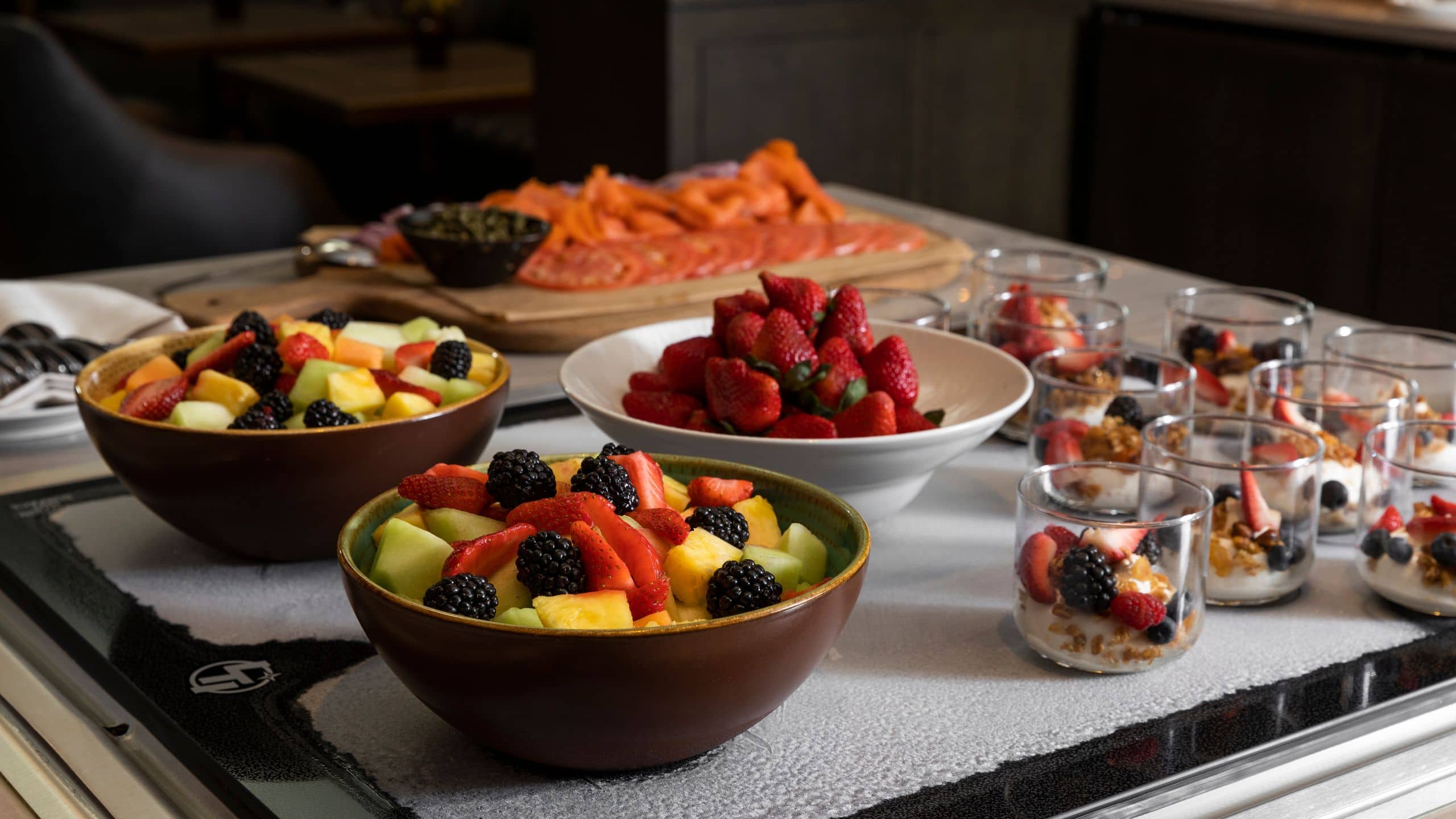 Thompson Central Park New York Upper Stories Lounge Breakfast Fruit